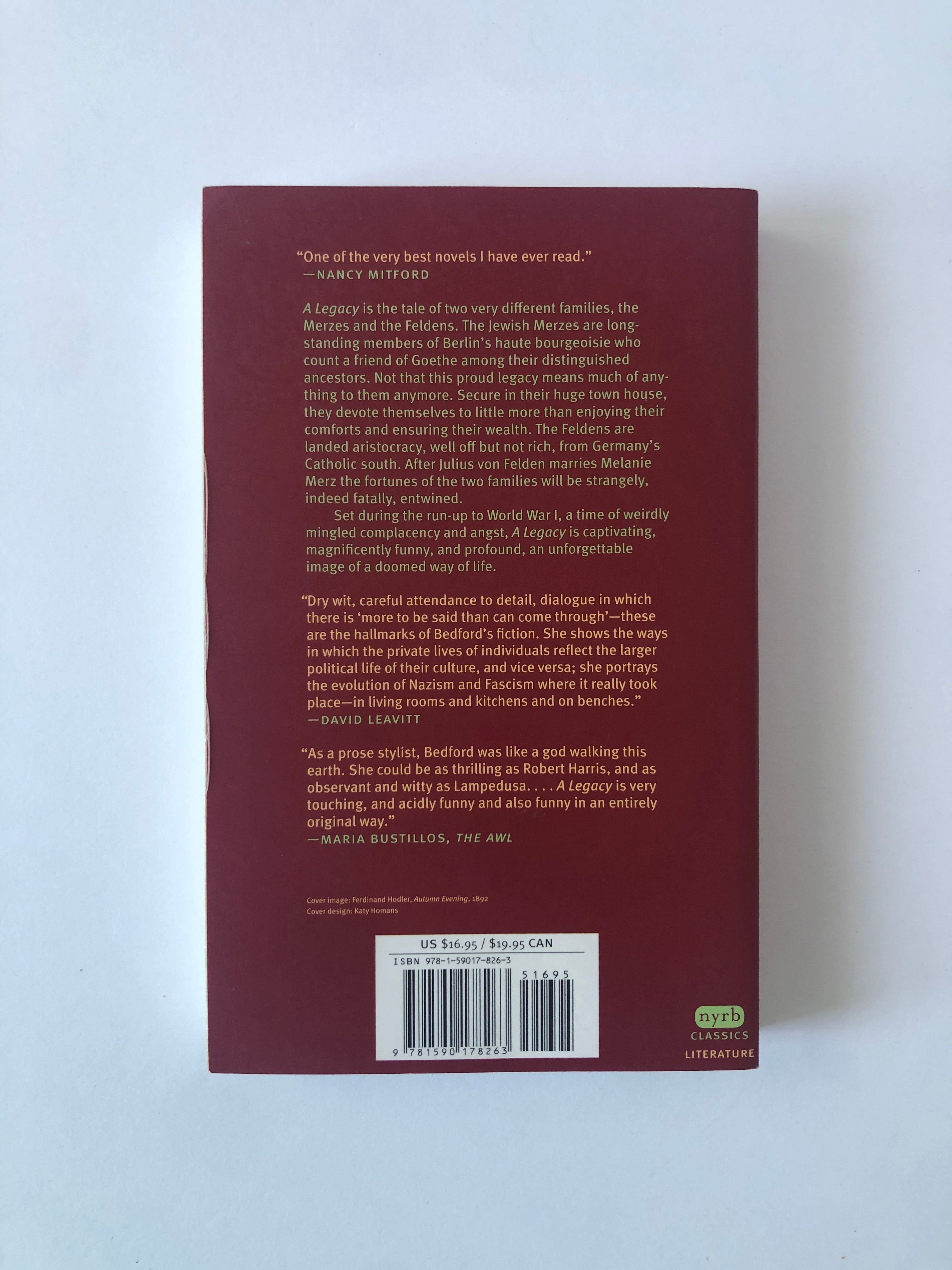 A Legacy by Sybille Bedford - NYRB Classics