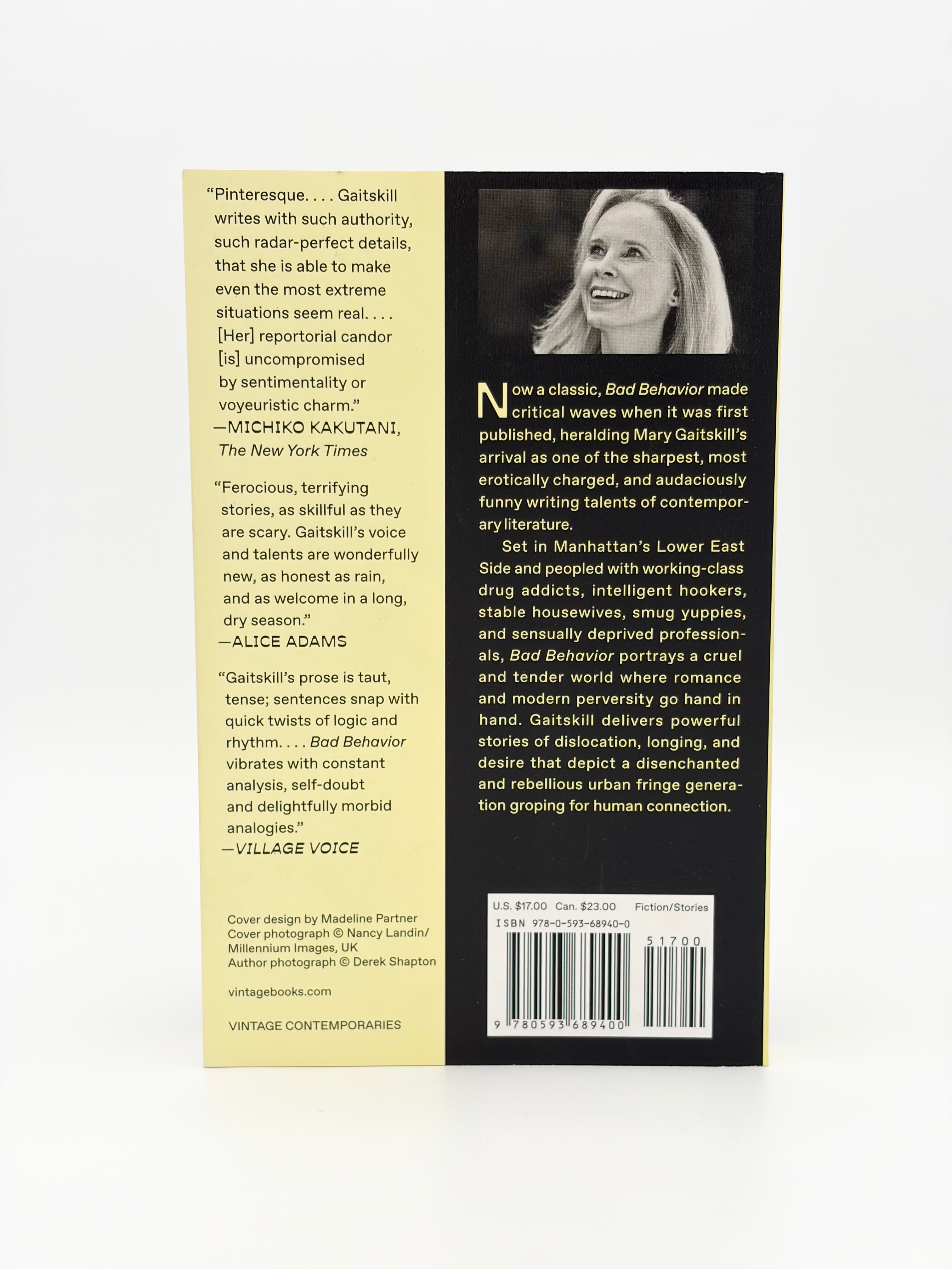 Bad Behavior - Stories by Mary Gaitskill