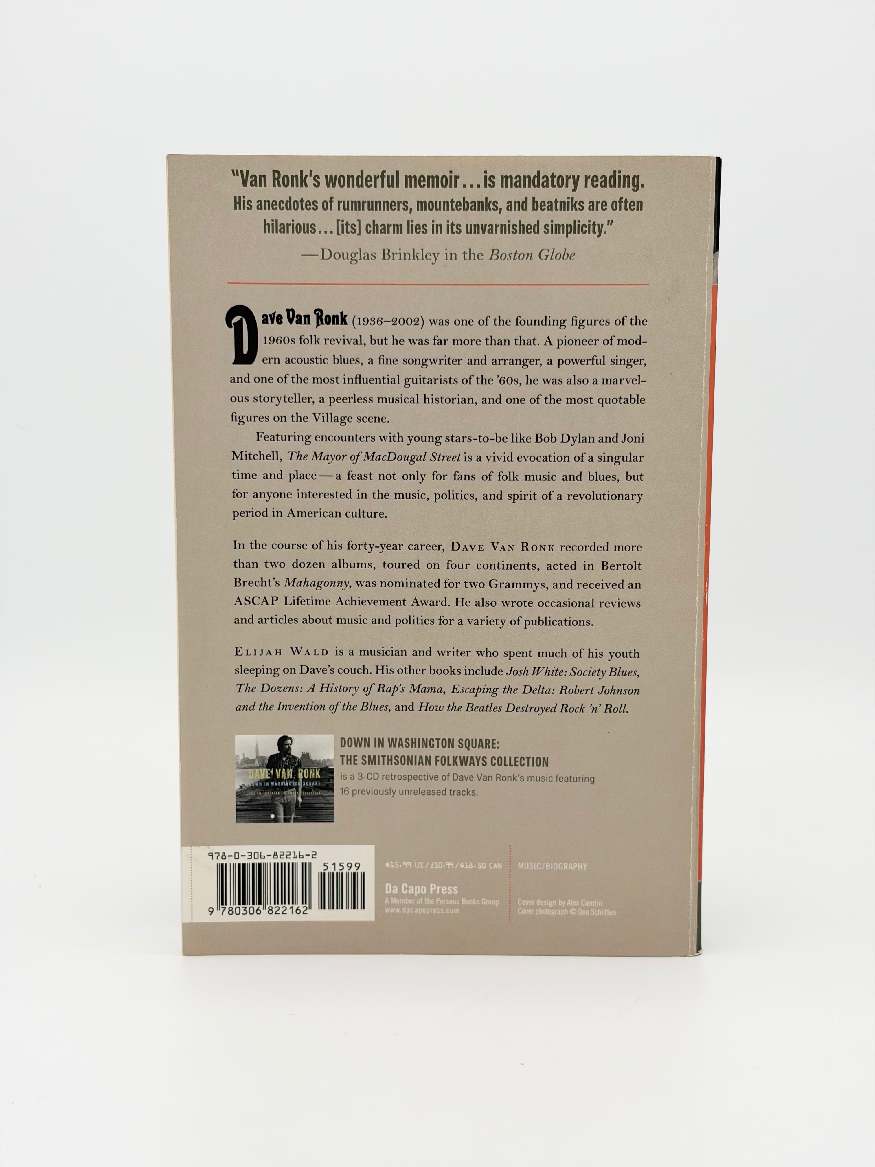 The Mayor of MacDougal Street - A Memoir by Dave Van Ronk with Elijah Wald