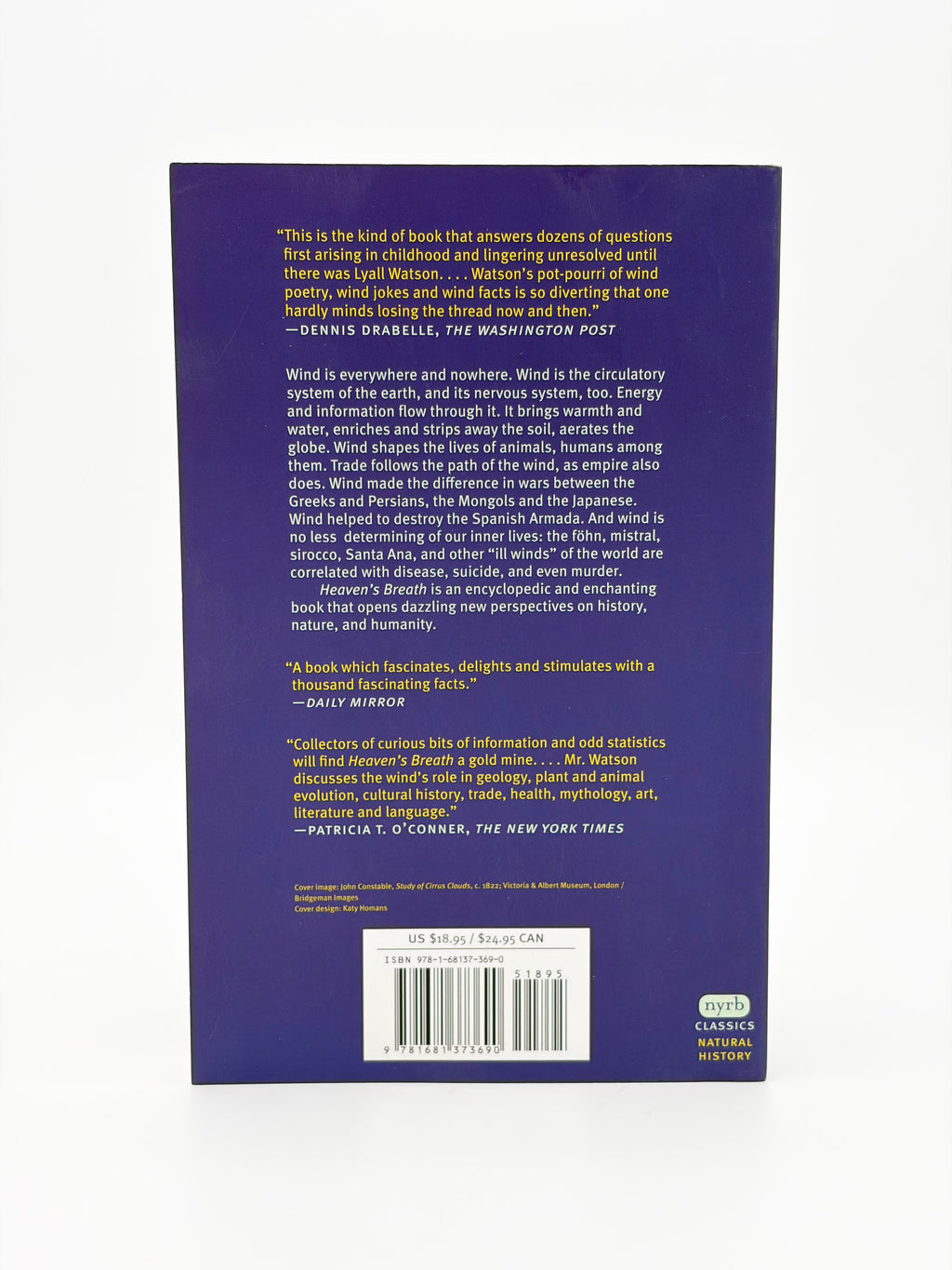 Heaven's Breath: A Natural History of the Wind by Lyall Watson - NYRB Classics
