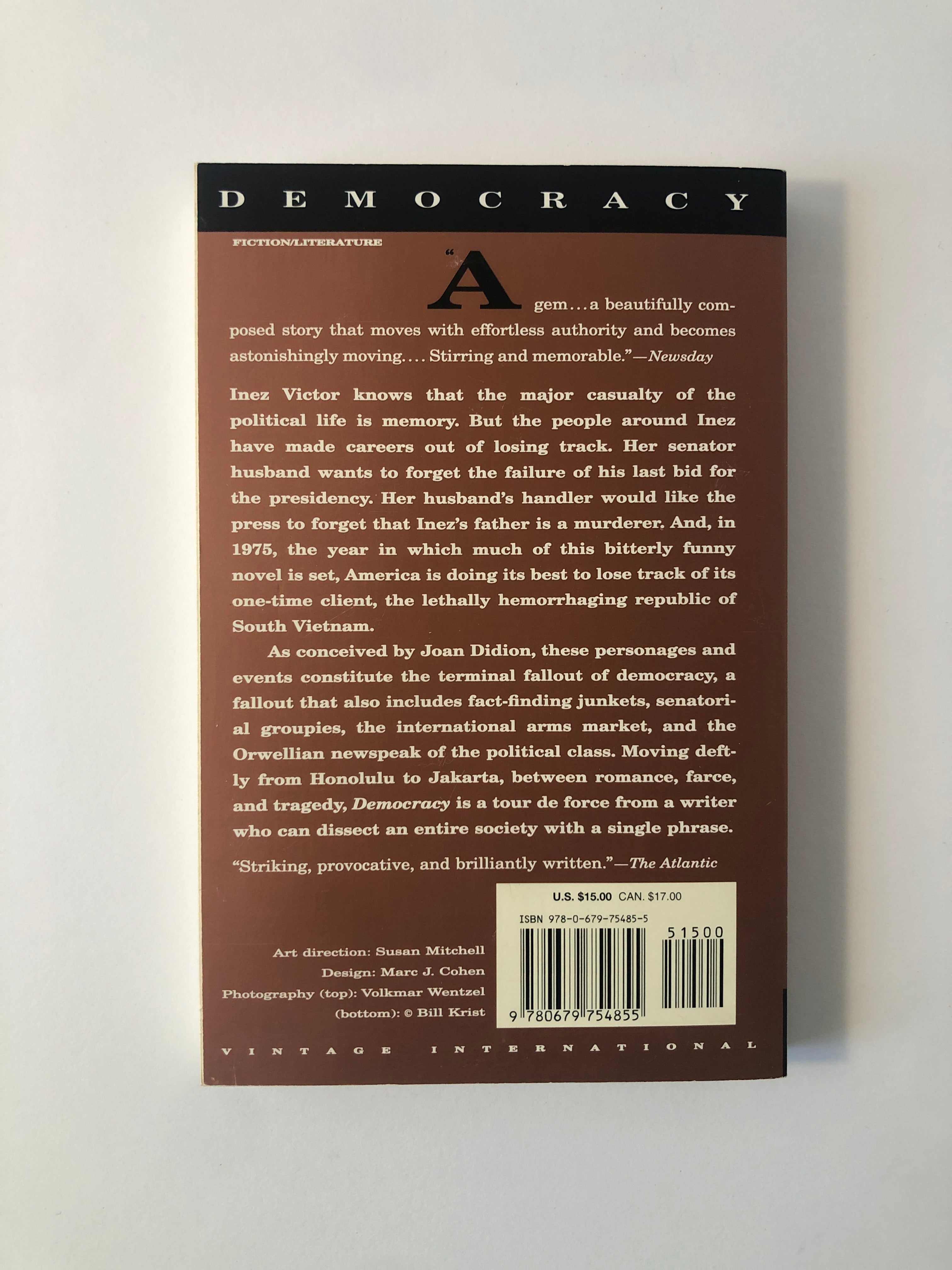 Democracy by Joan Didion
