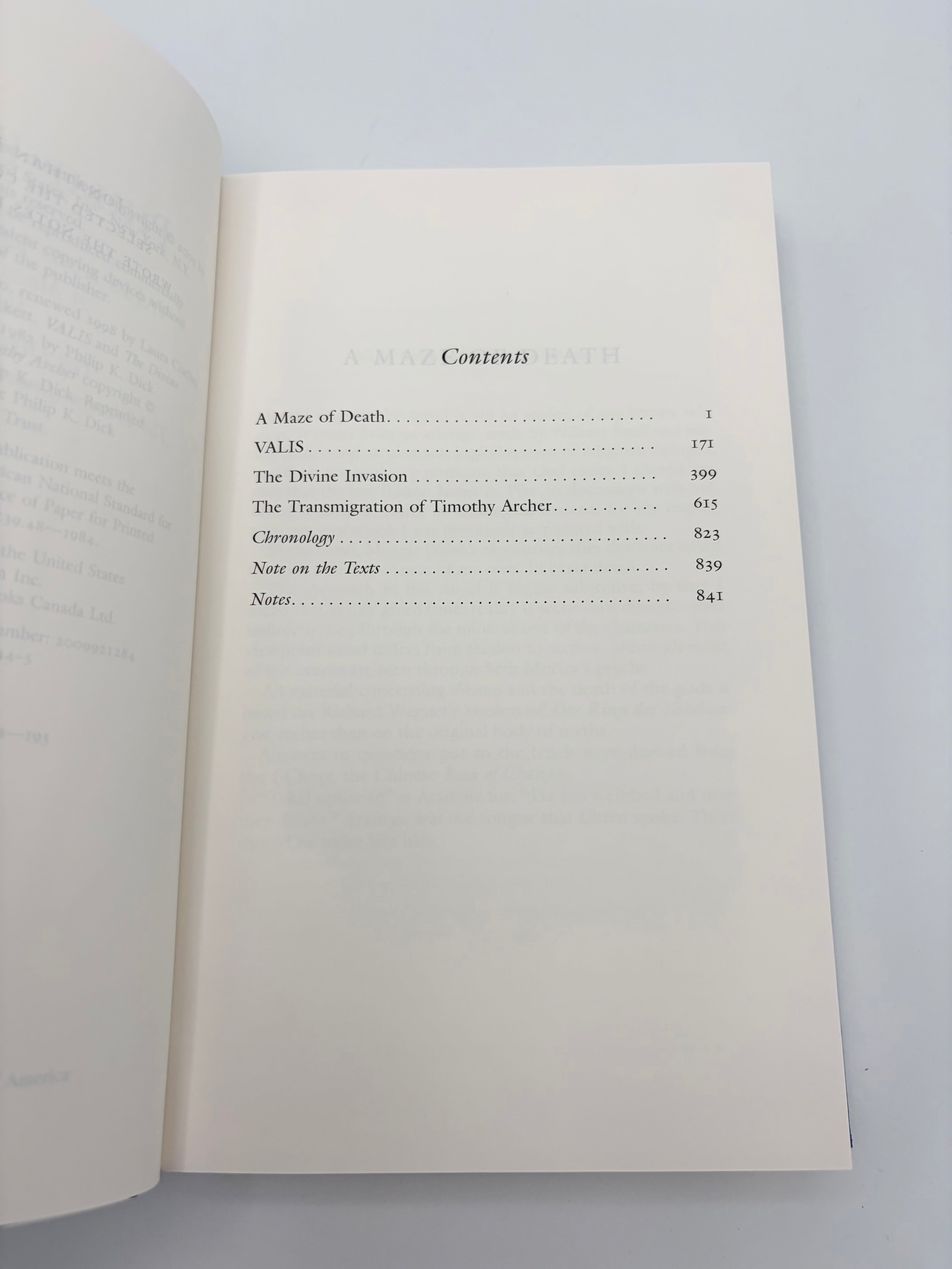 Philip K. Dick - Library of America: Four Novels of the 1960s, Five Novels of the 1960s & 70s, and Valis & Later Novels