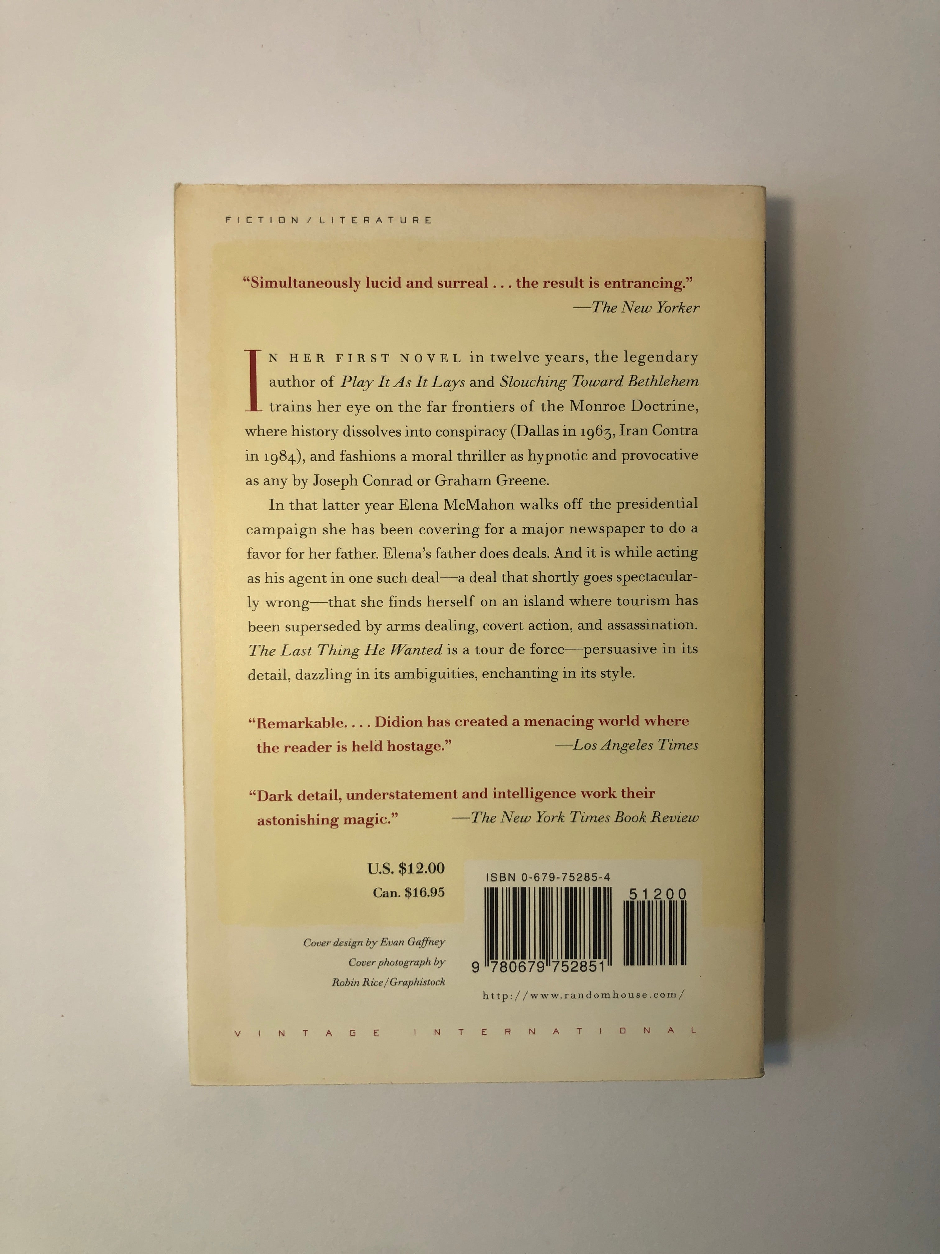 The Last Thing He Wanted by Joan Didion