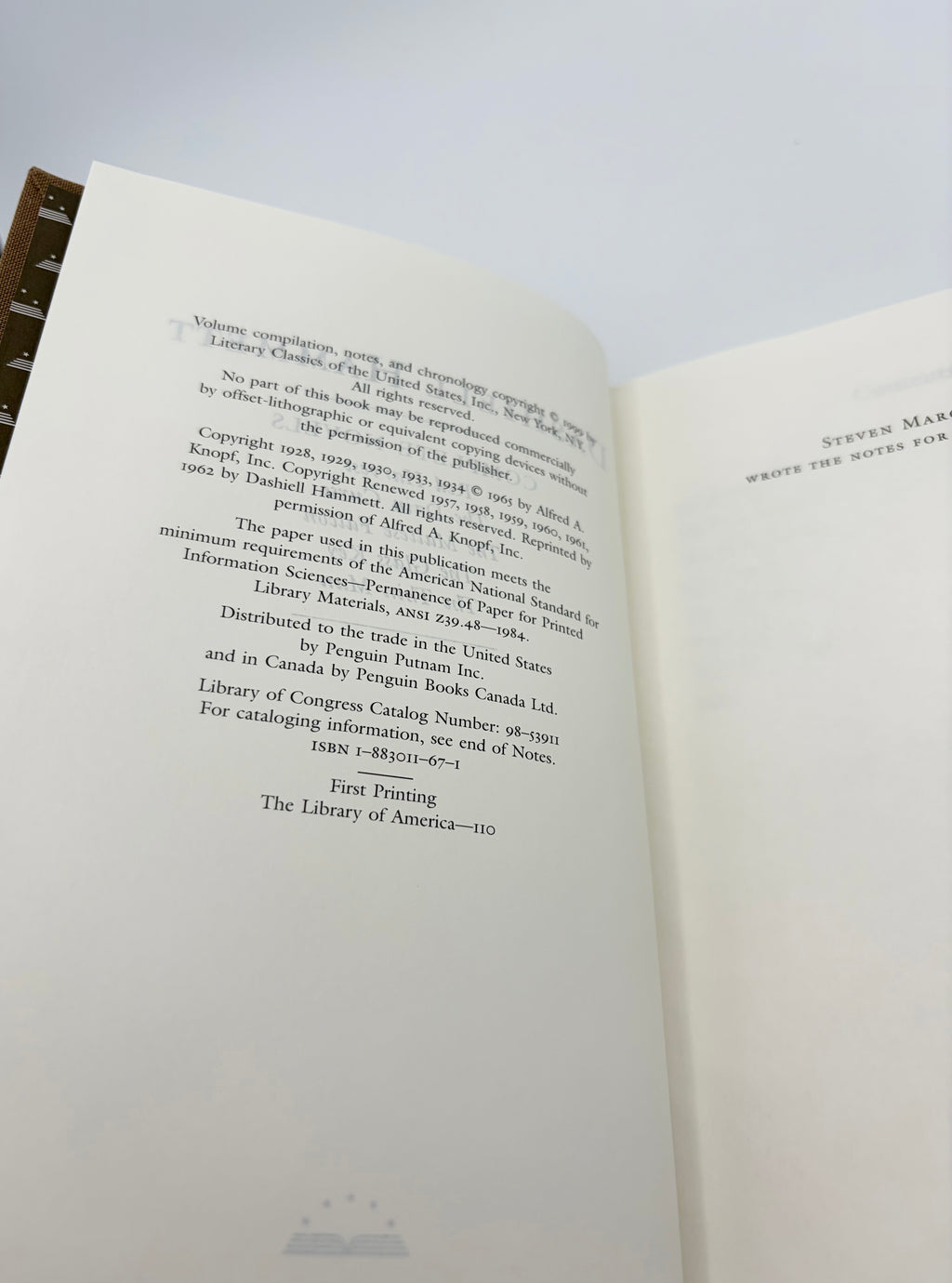 Dashiell Hammett - Library of America: Complete Novels & Crime Stories and Other Writings