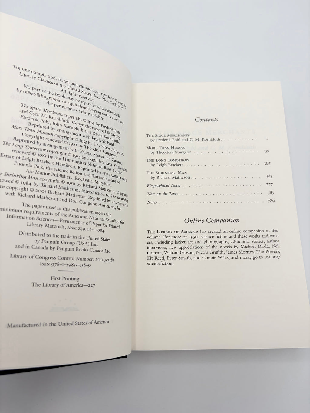 American Science Fiction - Library of America: Four Classic Novels 1953-1956 and Five Classic Novels 1956-1958
