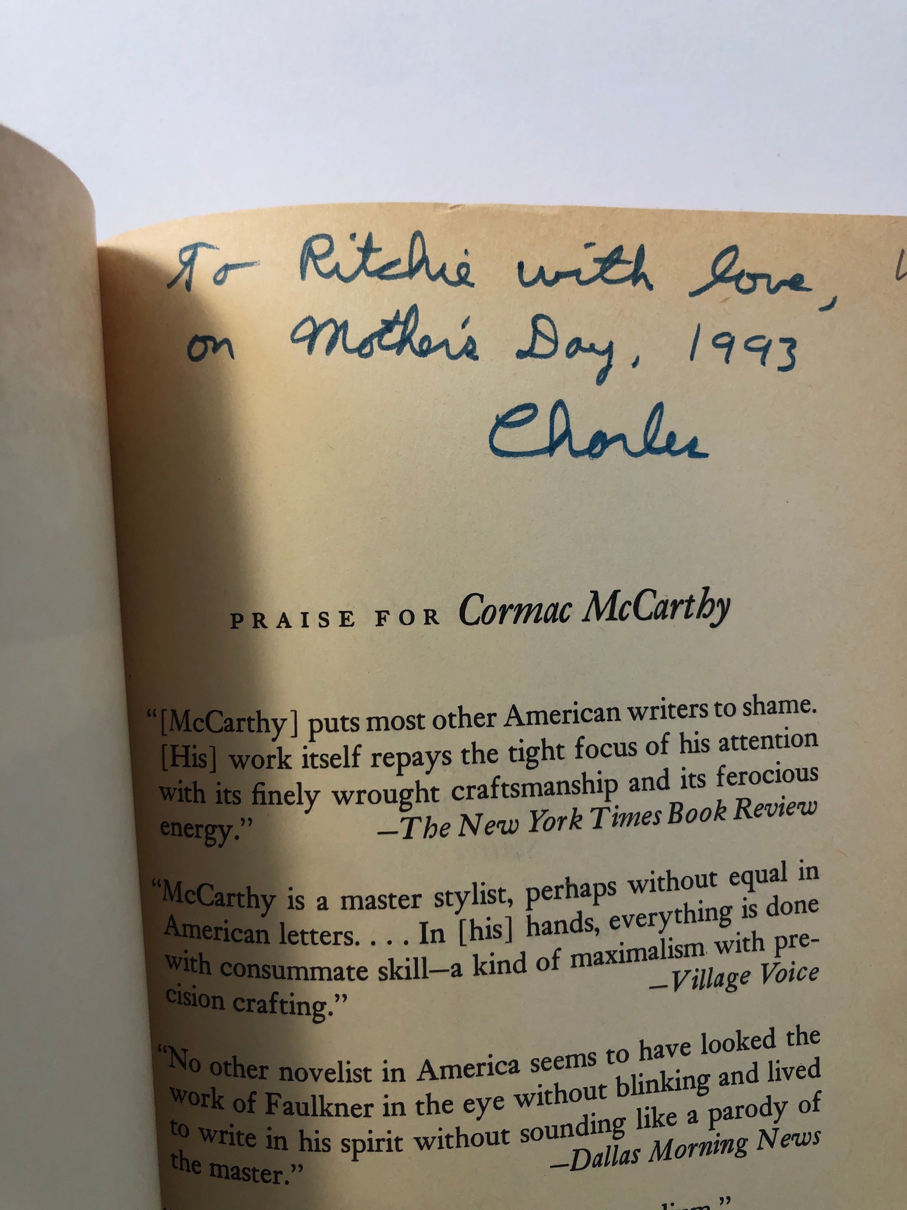 The Orchard Keeper by Cormac McCarthy