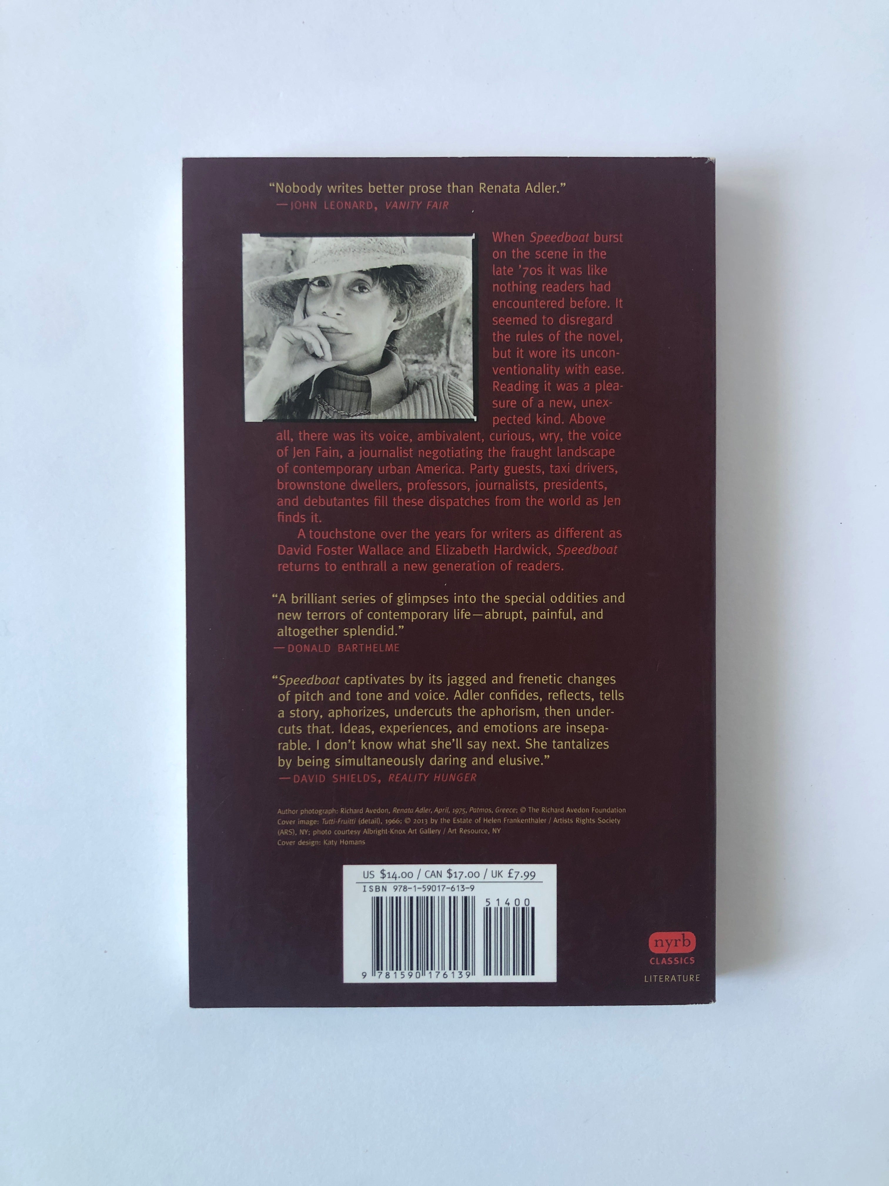 Speedboat by Renata Adler - NYRB Classics