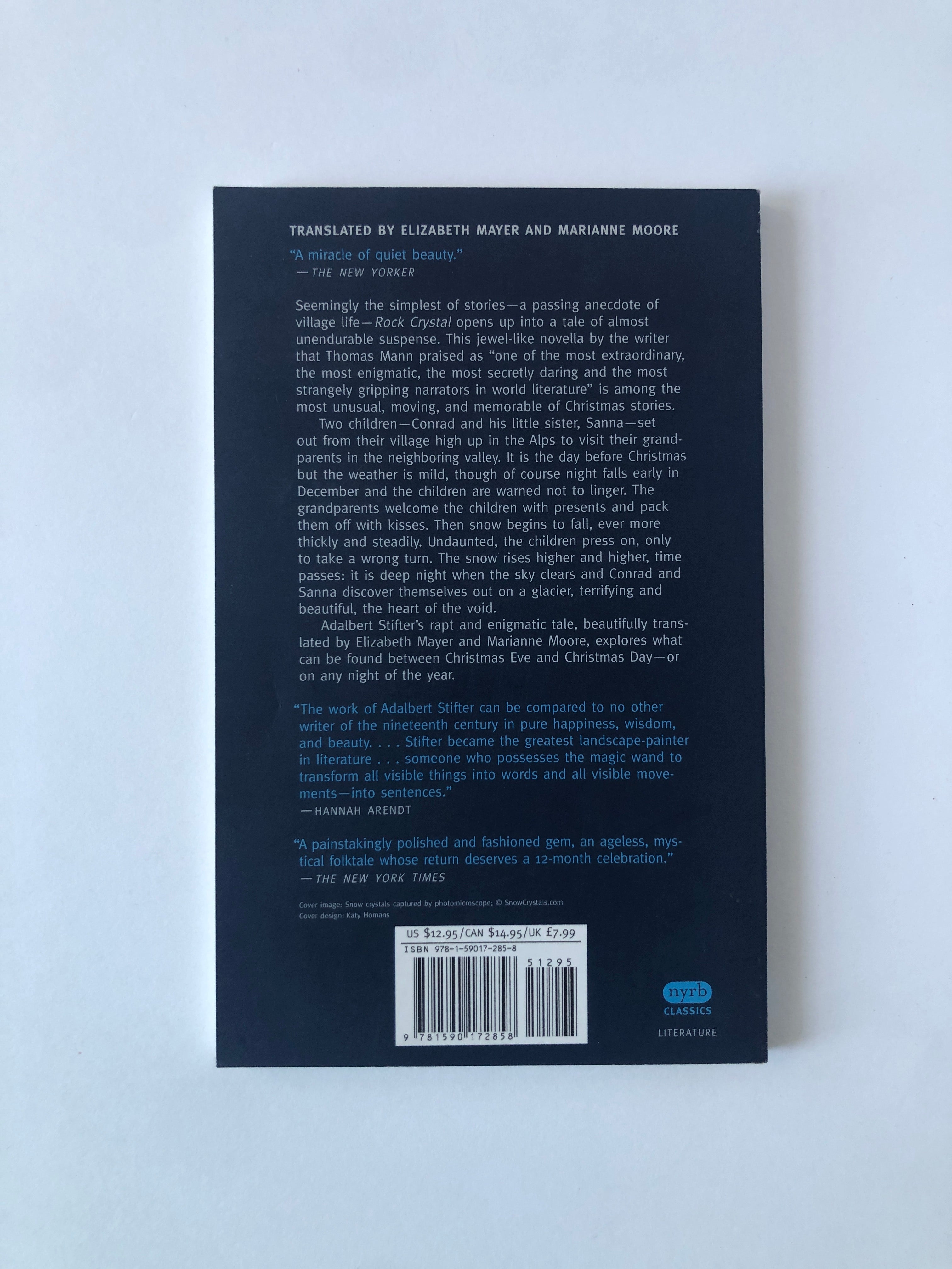 Rock Crystal by Adalbert Stifter - NYRB Classics