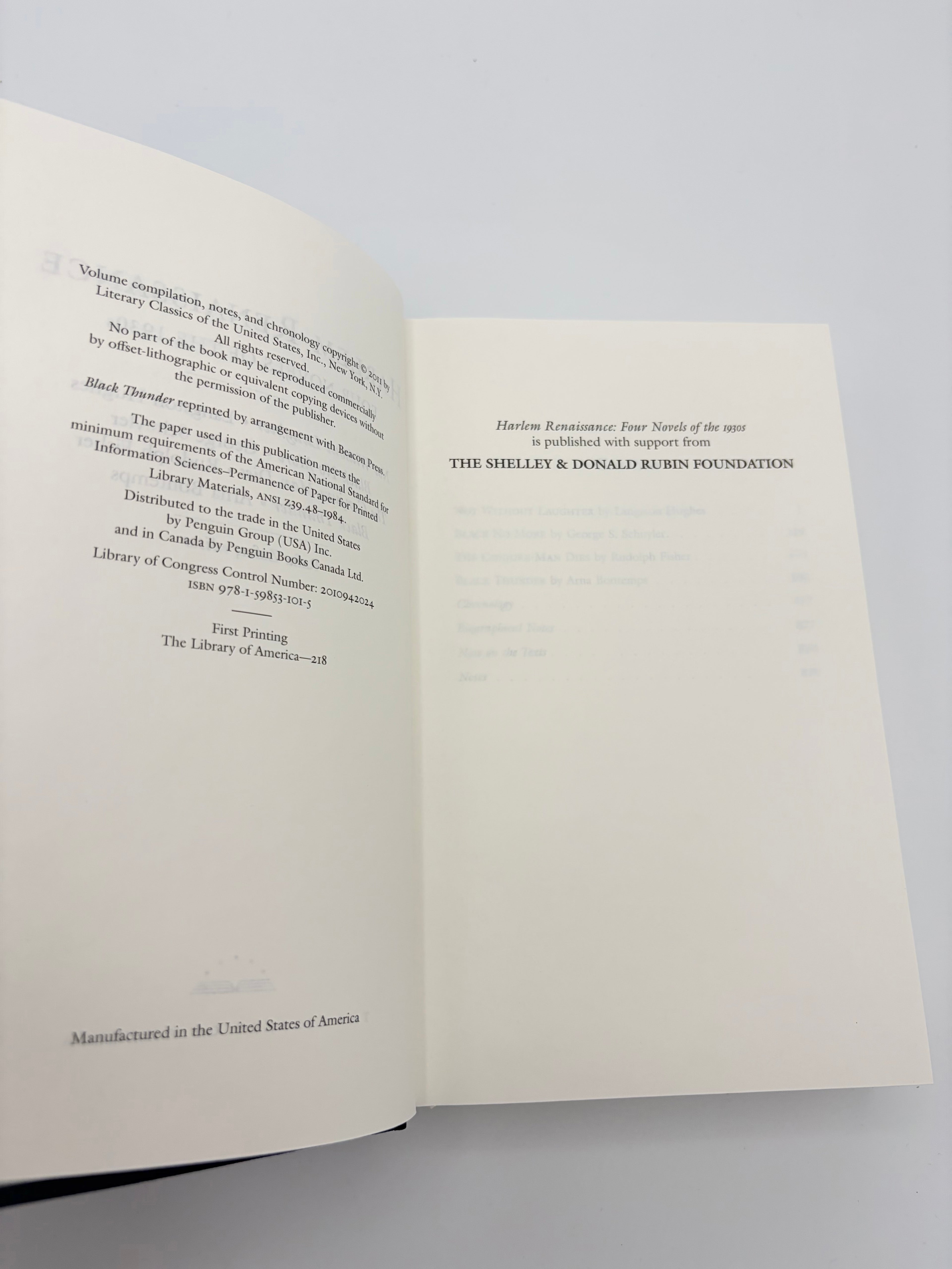 Harlem Renaissance - Library of America: Five Novels of the 1920s and Four Novels of the 1930s