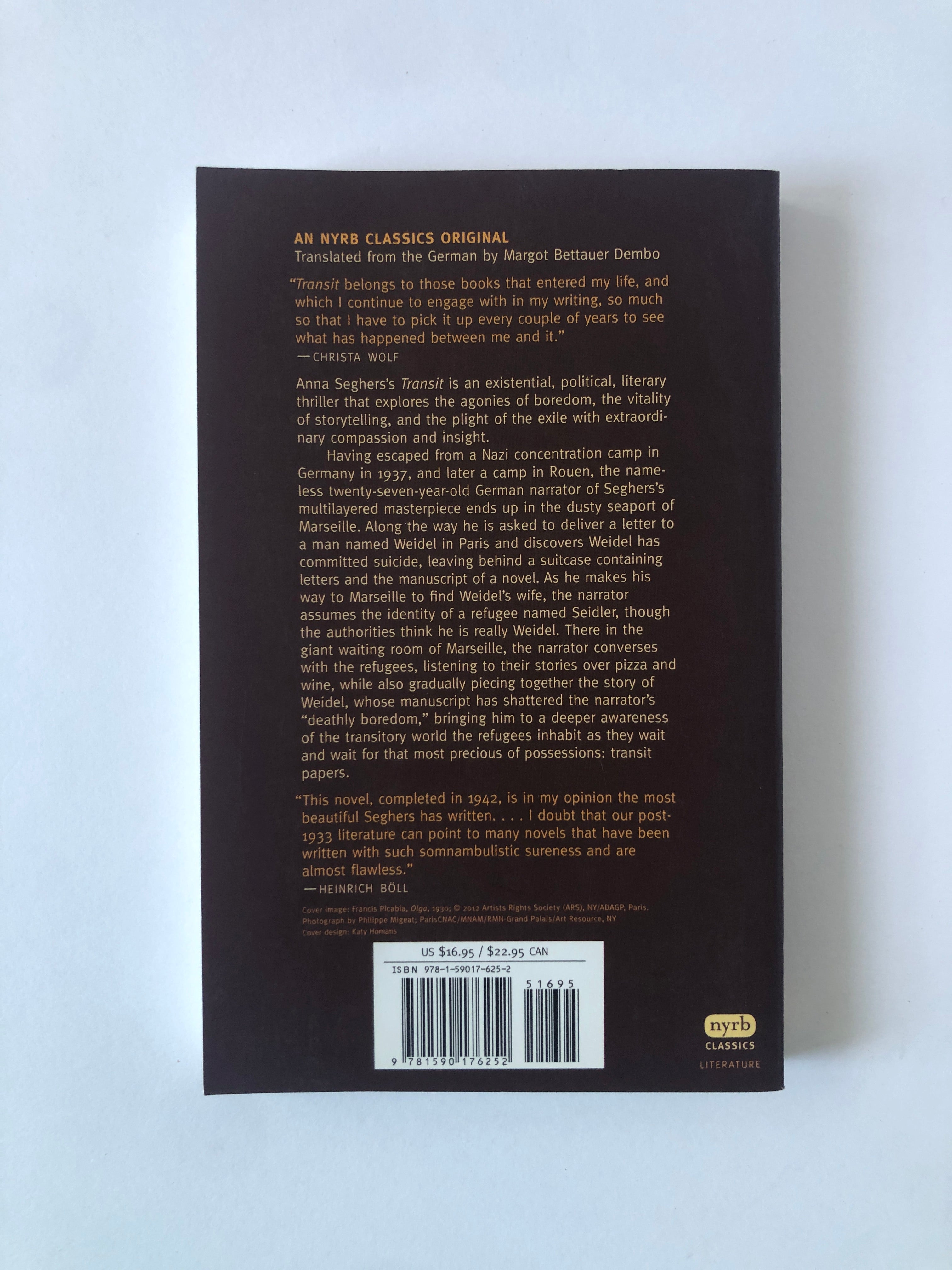 Transit by Anna Seghers - NYRB Classics