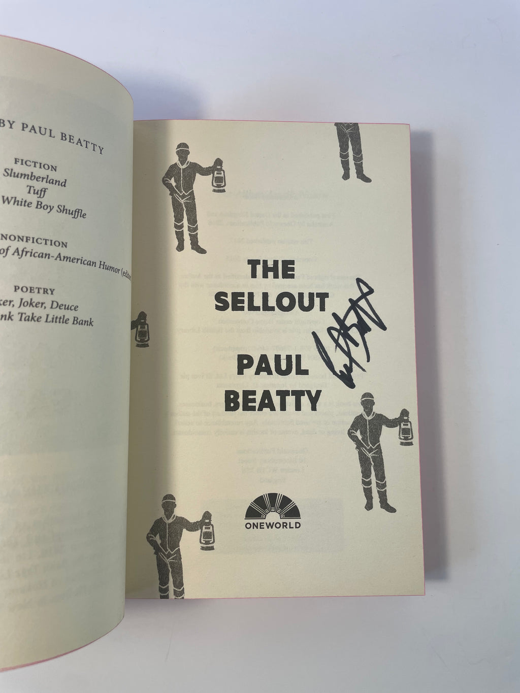 The Sellout by Paul Beatty (Signed)