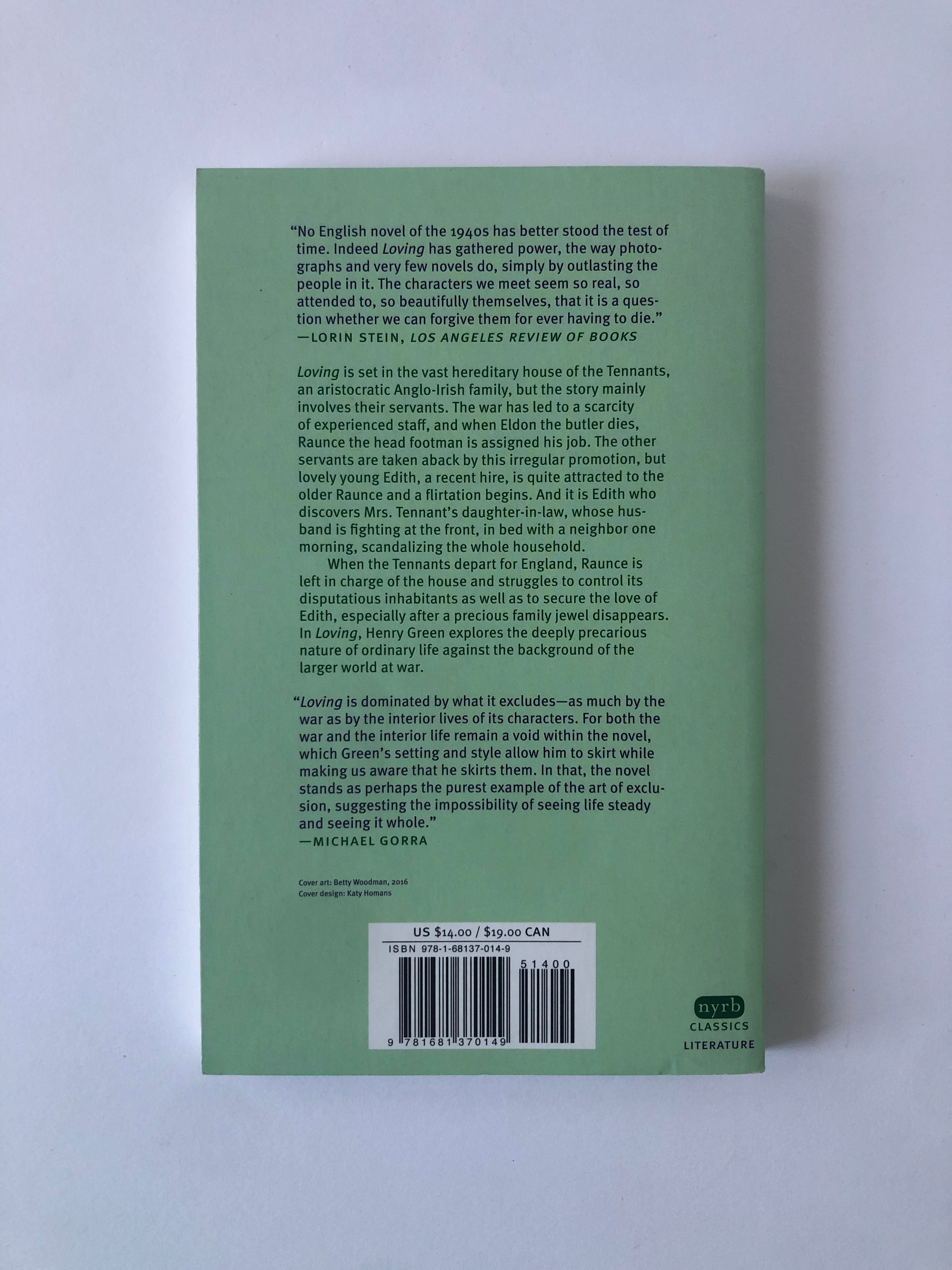 Loving by Henry Green - NYRB Classics
