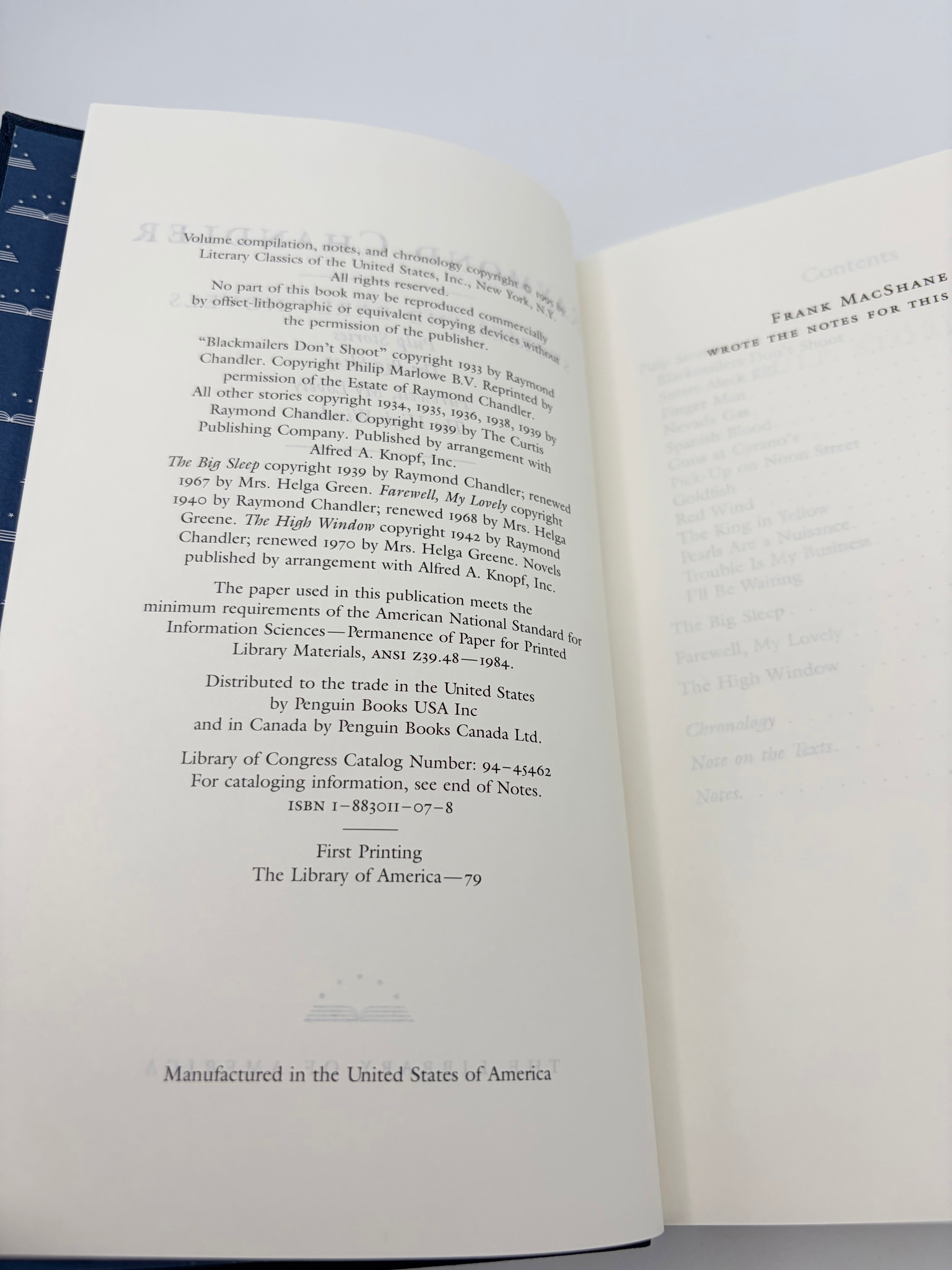 Raymond Chandler - Library of America: Stories and Early Novels & Later Novels and Other Writings