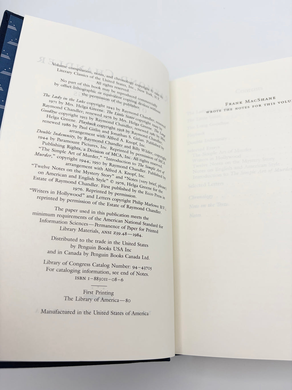 Raymond Chandler - Library of America: Stories and Early Novels & Later Novels and Other Writings