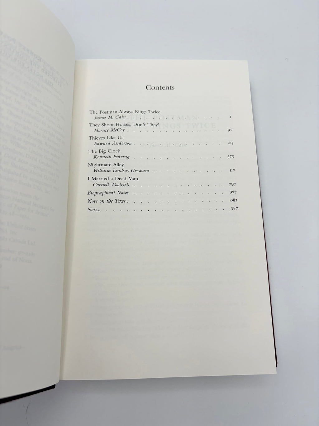 Crime Novels - Library of America: American Noir of the 1930s, 40s, & 50s