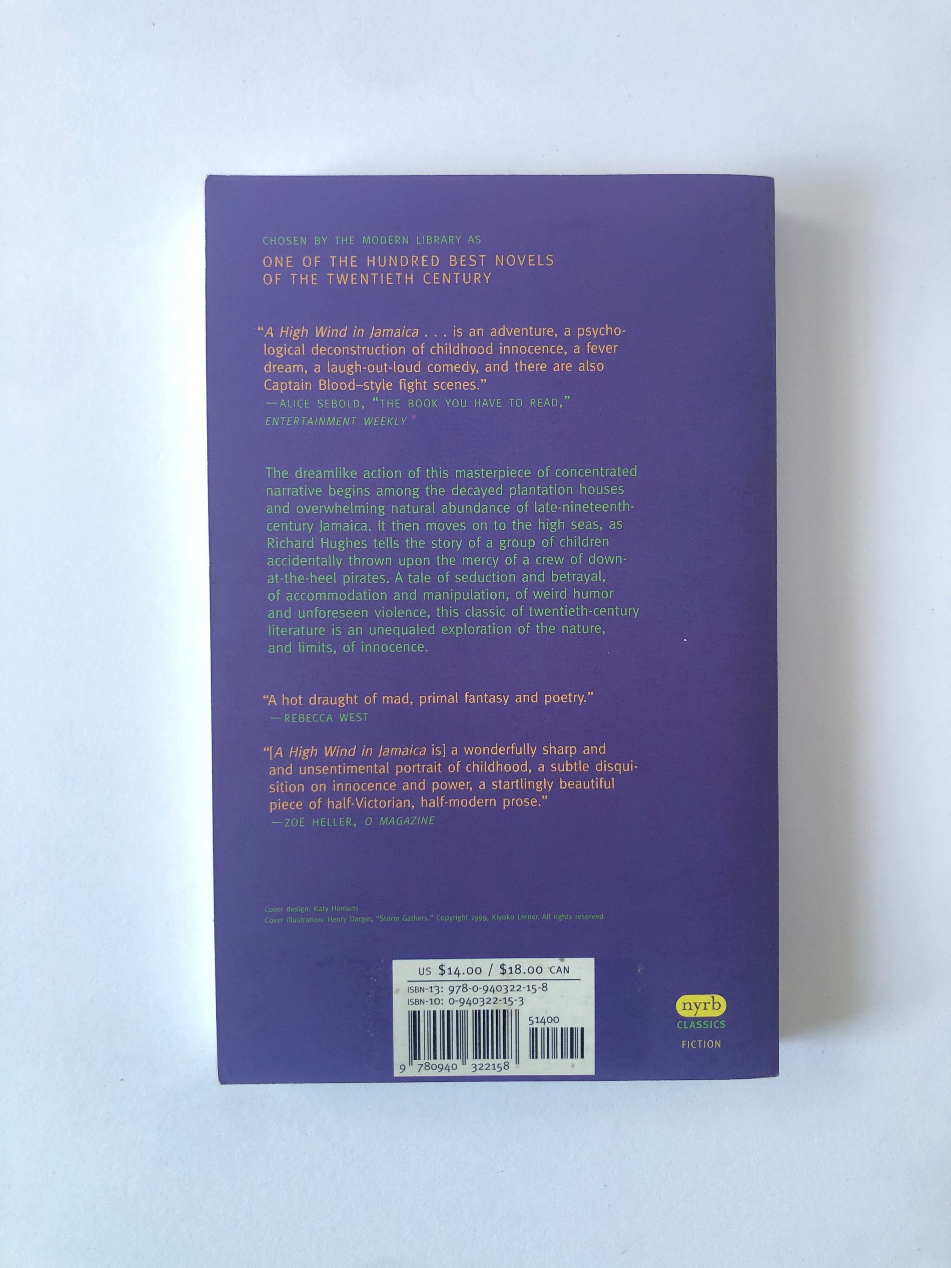 A High Wind in Jamaica by Richard Hughes - NYRB Classics