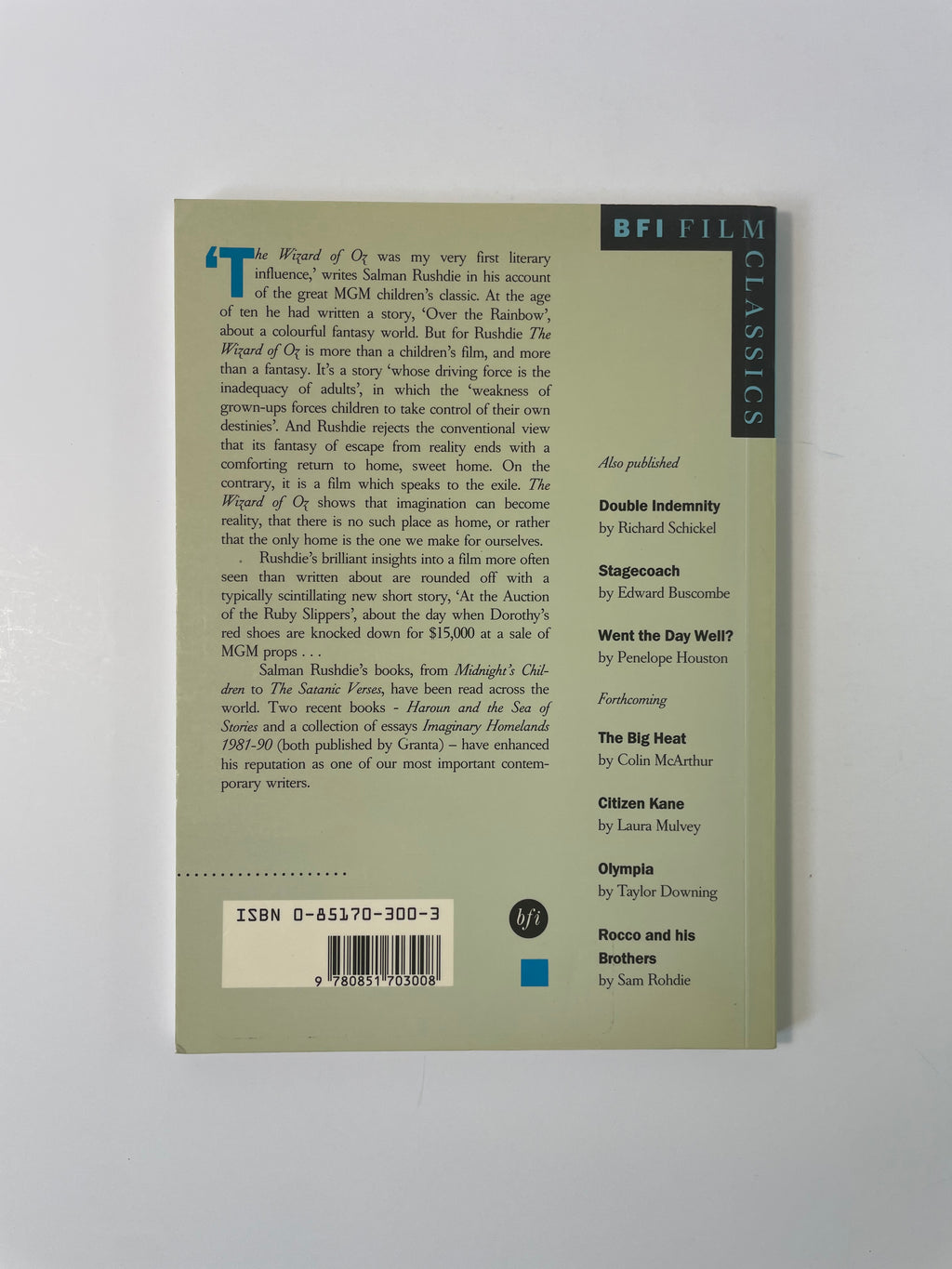 The Wizard of Oz by Salman Rushdie - BFI Film Classics