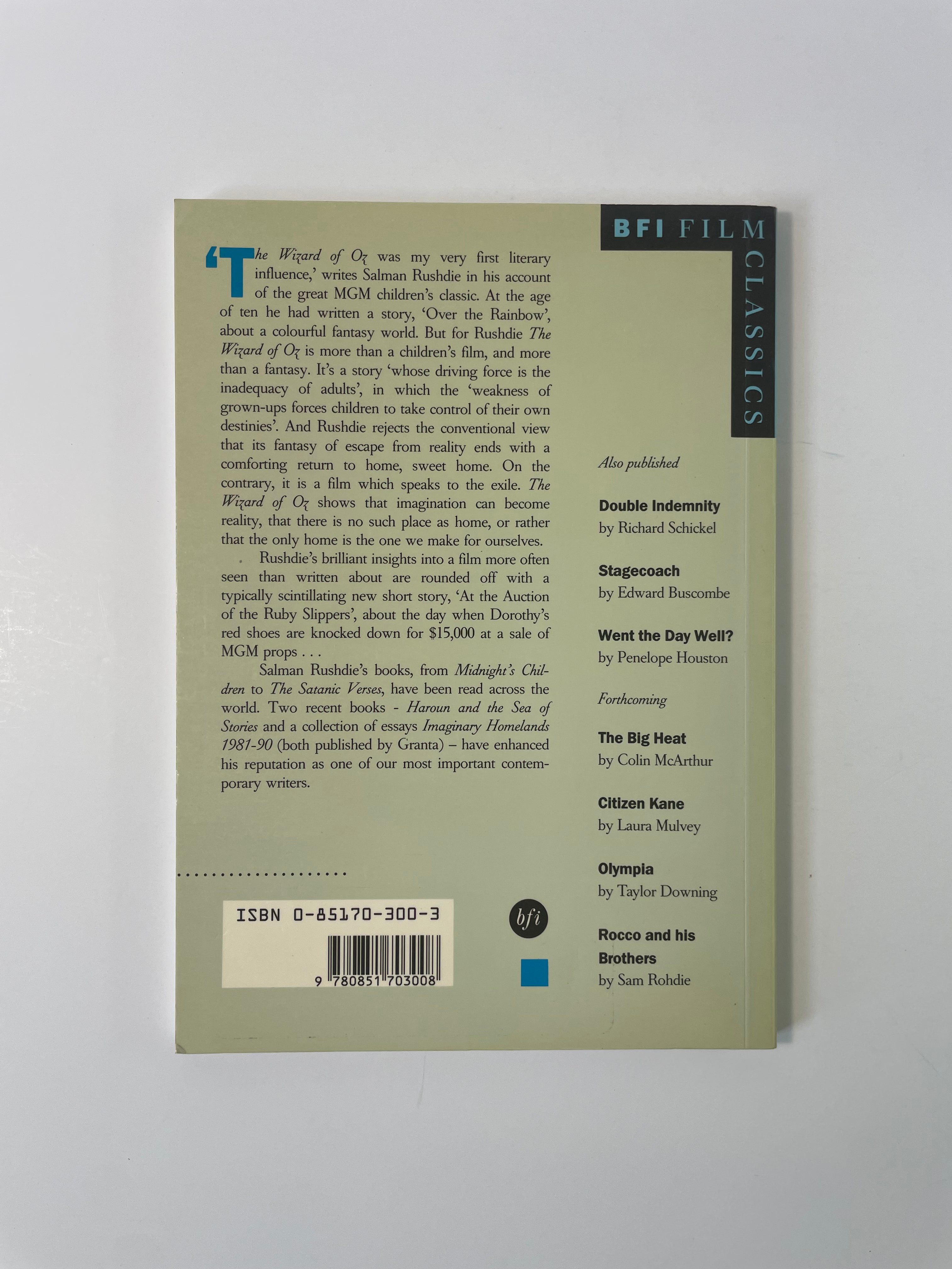 The Wizard of Oz by Salman Rushdie - BFI Film Classics