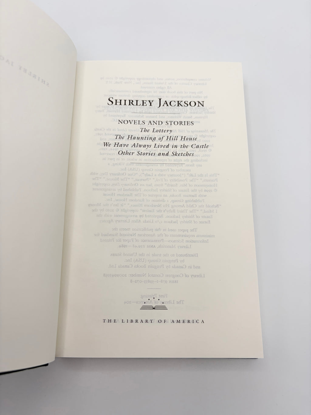 Library of America - Shirley Jackson: Novels and Stories