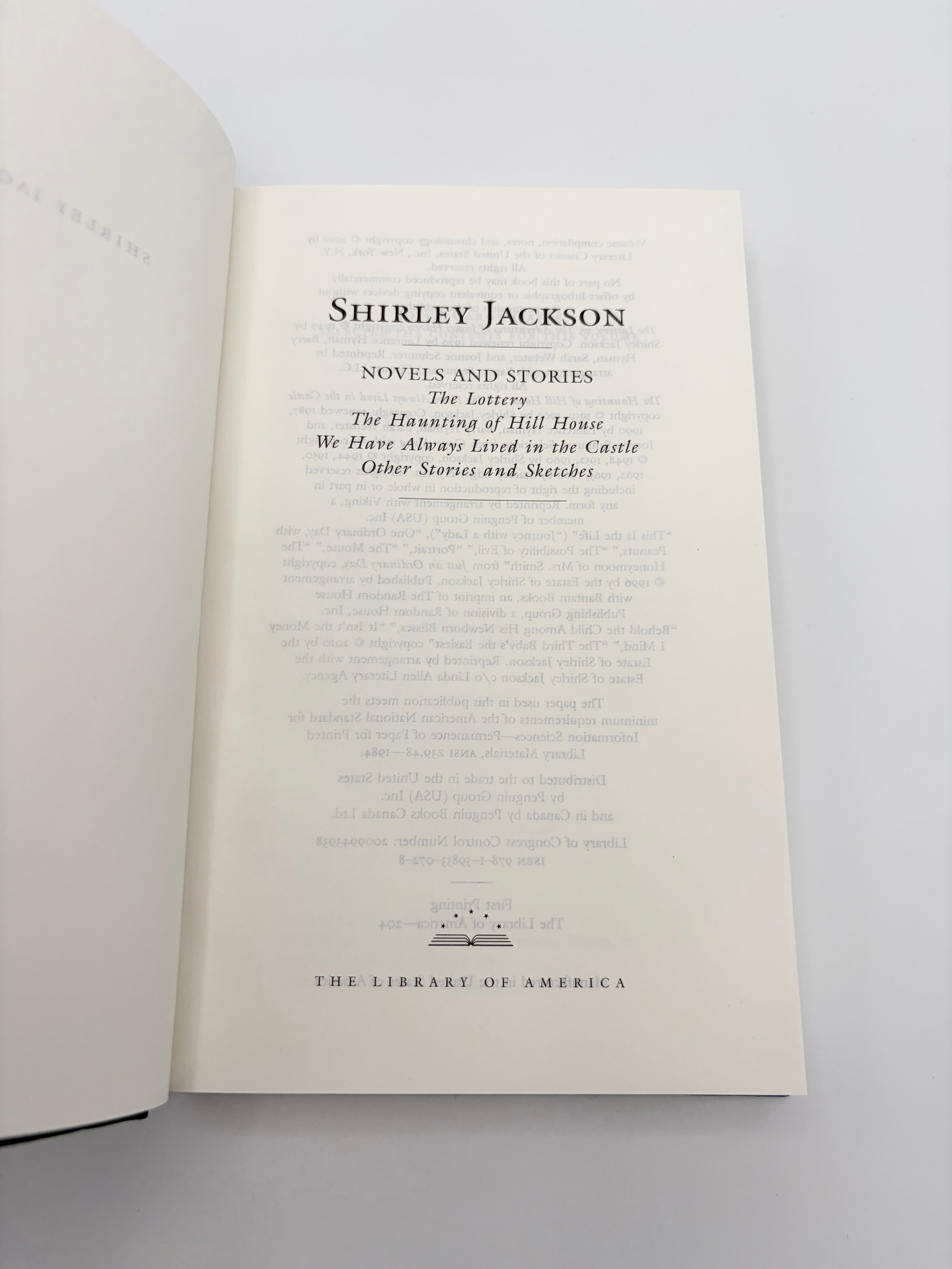 Library of America - Shirley Jackson: Novels and Stories