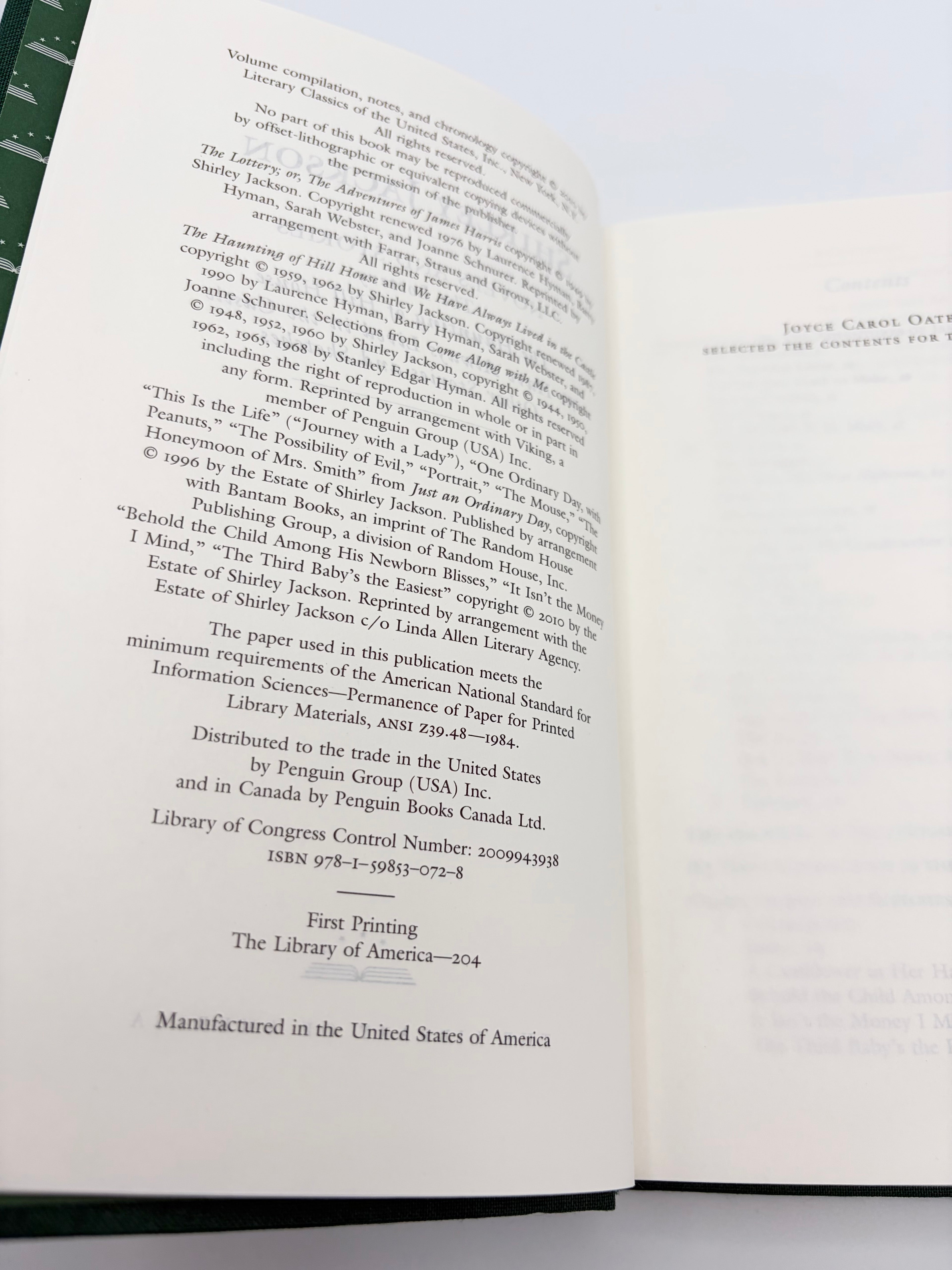 Library of America - Shirley Jackson: Novels and Stories