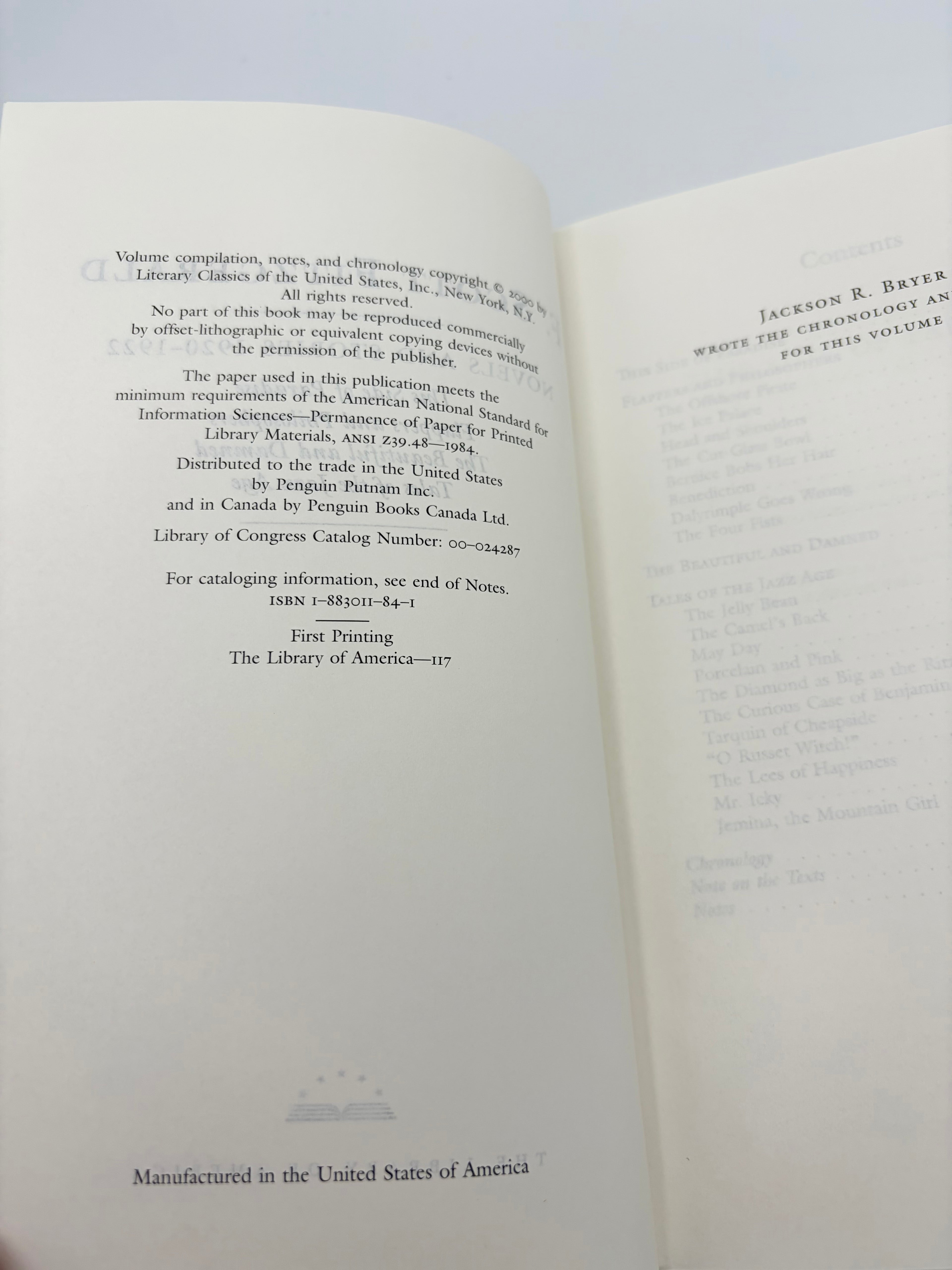 Library of America - F. Scott Fitzgerald: Novels and Stories 1920-1922