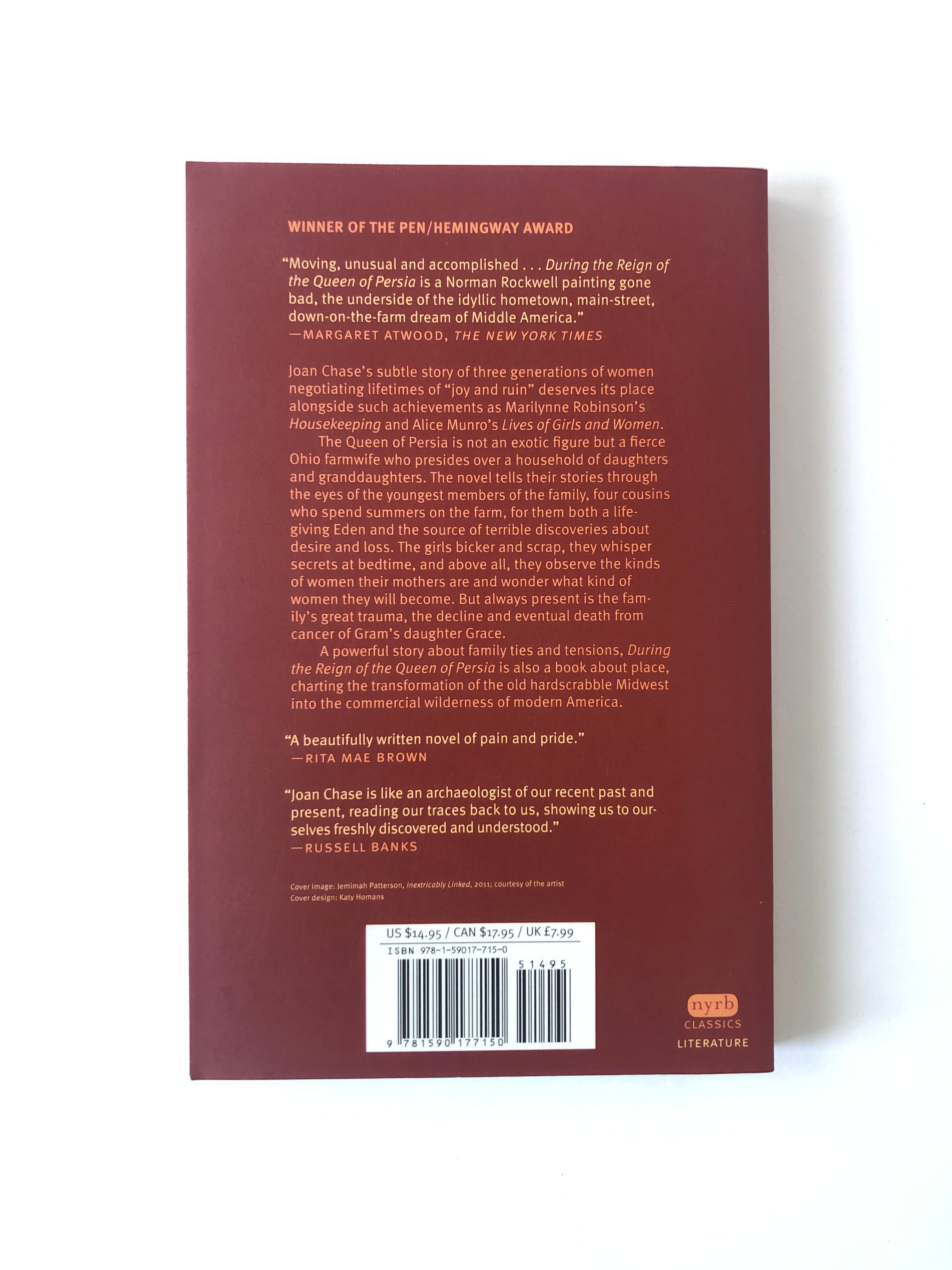 During the Reign of the Queen of Persia by Joan Chase - NYRB Classics