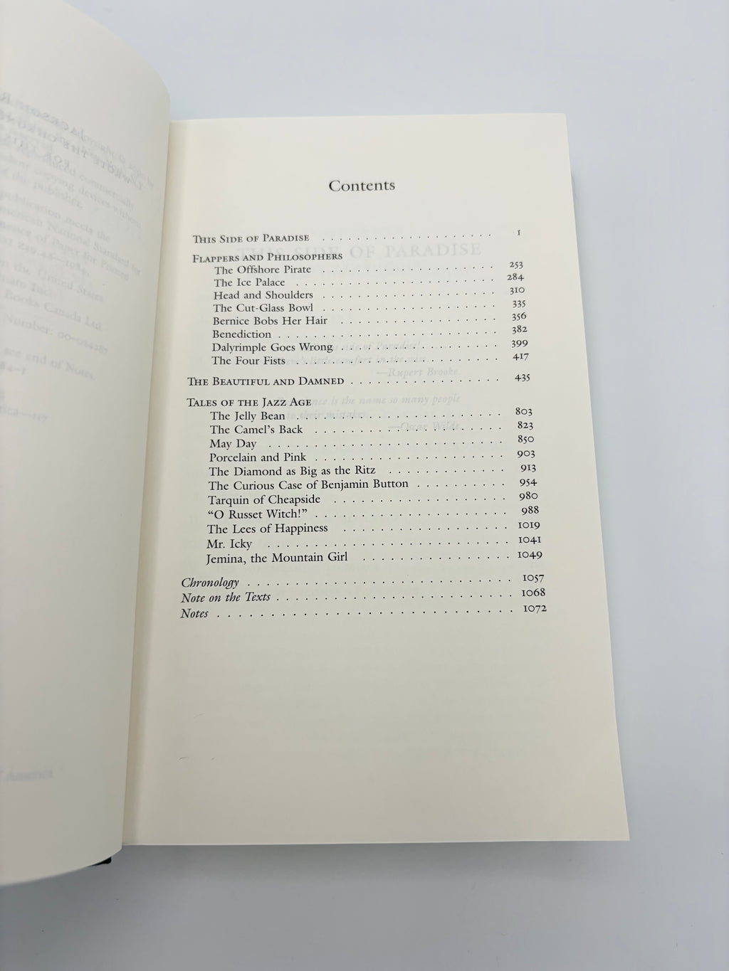 Library of America - F. Scott Fitzgerald: Novels and Stories 1920-1922