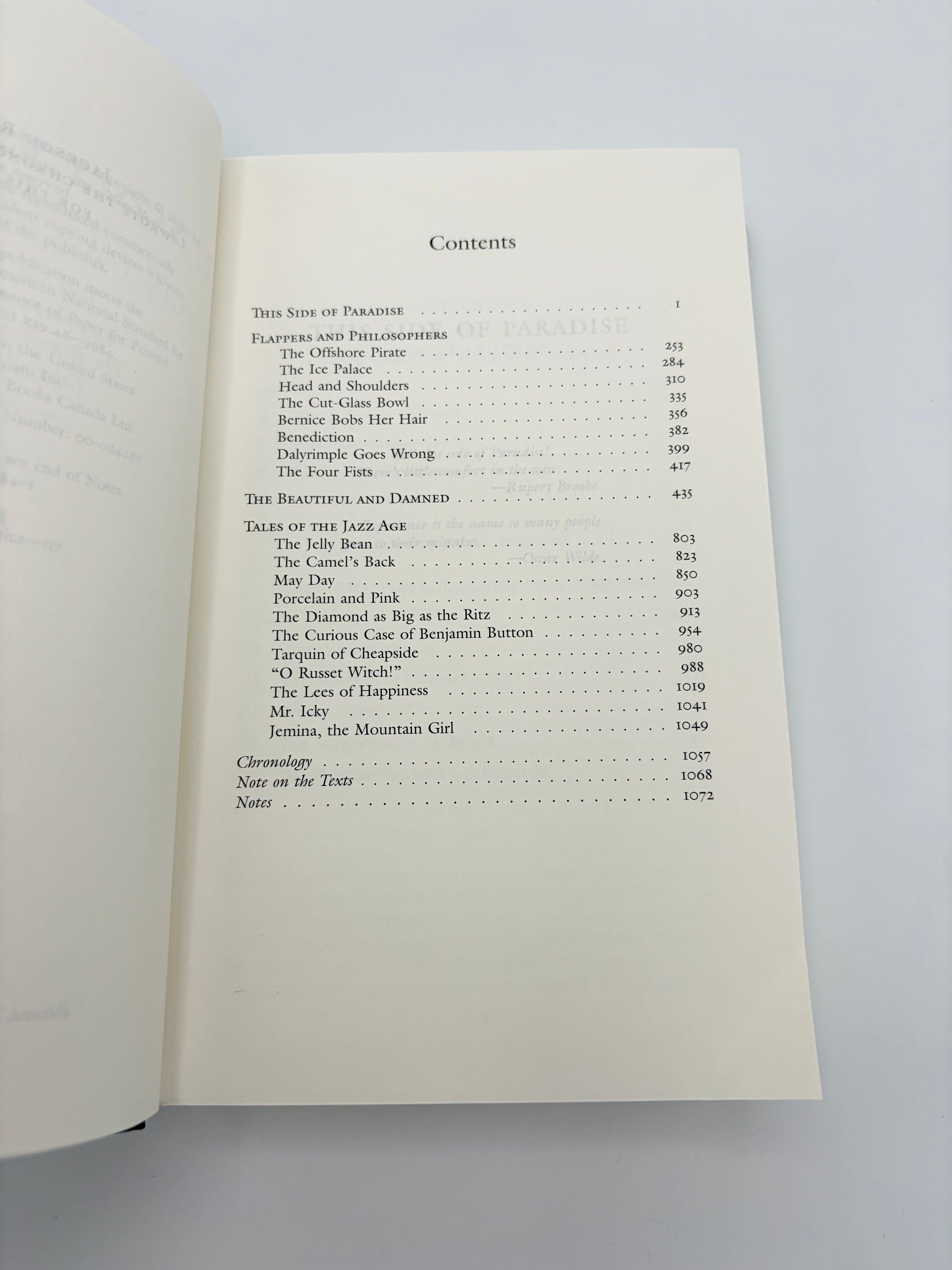 Library of America - F. Scott Fitzgerald: Novels and Stories 1920-1922