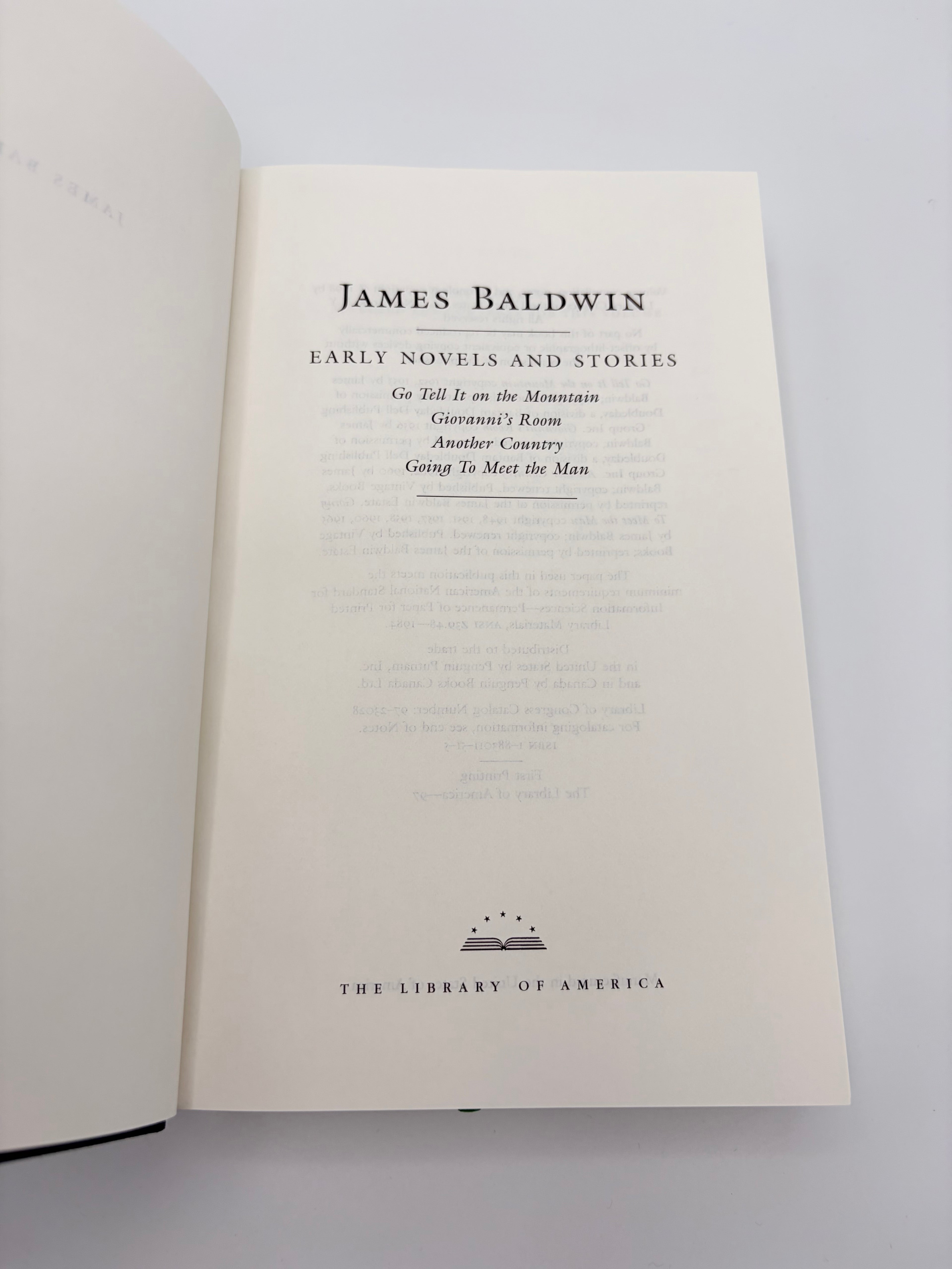 Library of America - James Baldwin: Early Novels and Stories