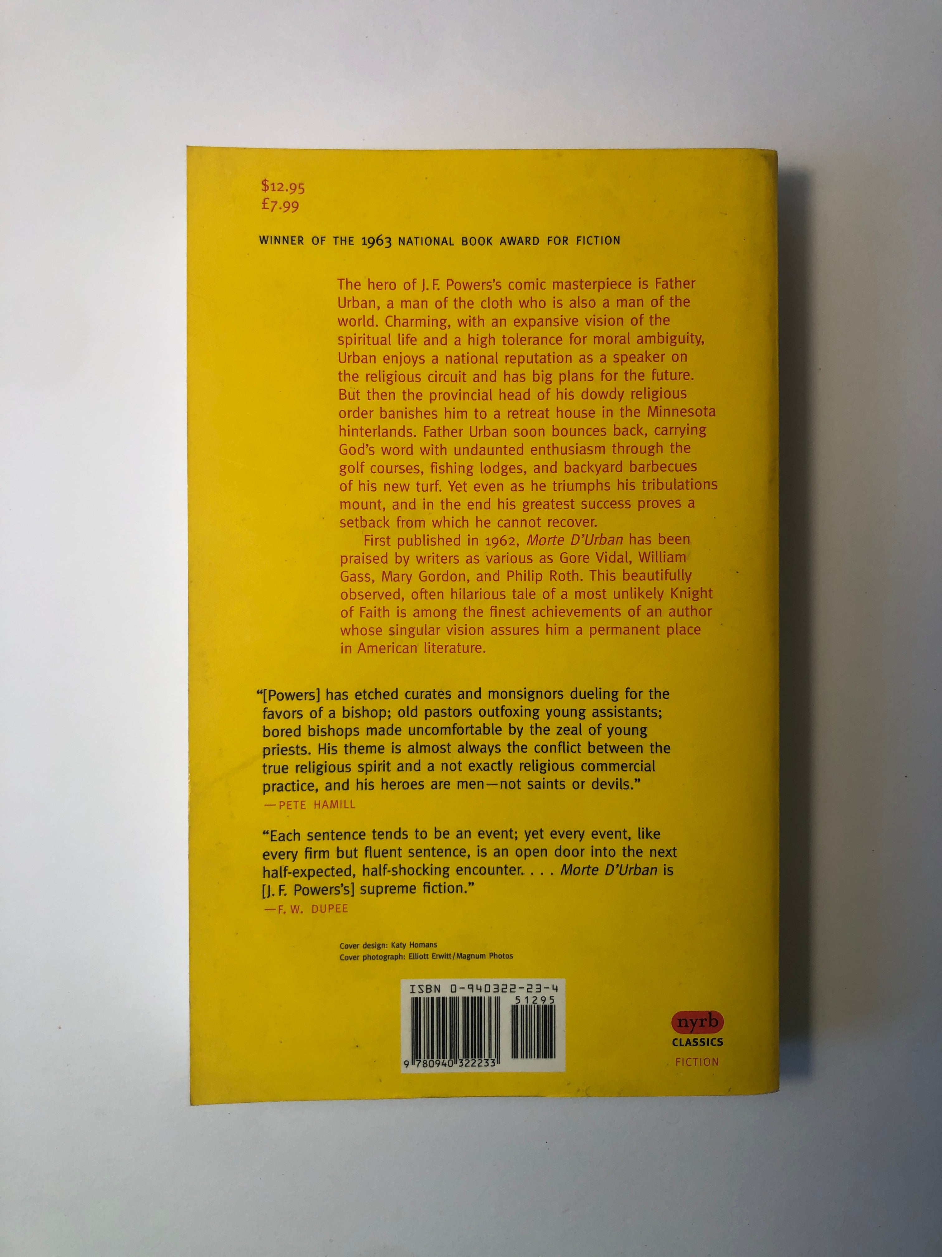 Morte D'Urban by J.F. Powers - NYRB Classics