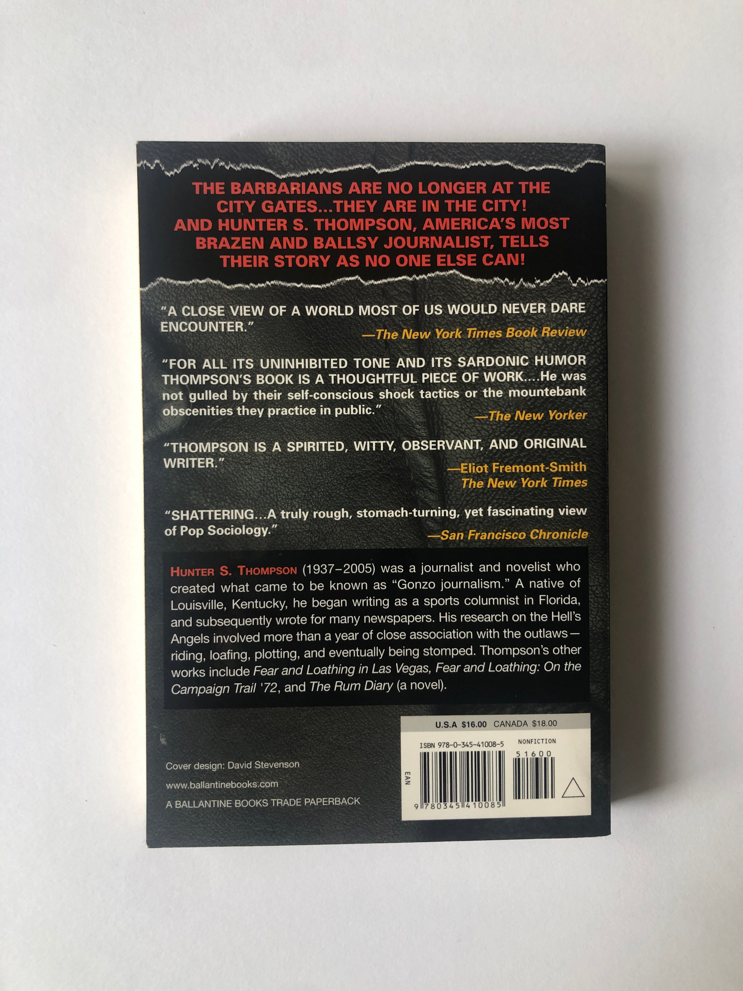 Hell's Angels - A Strange and Terrible Saga by Hunter S. Thompson