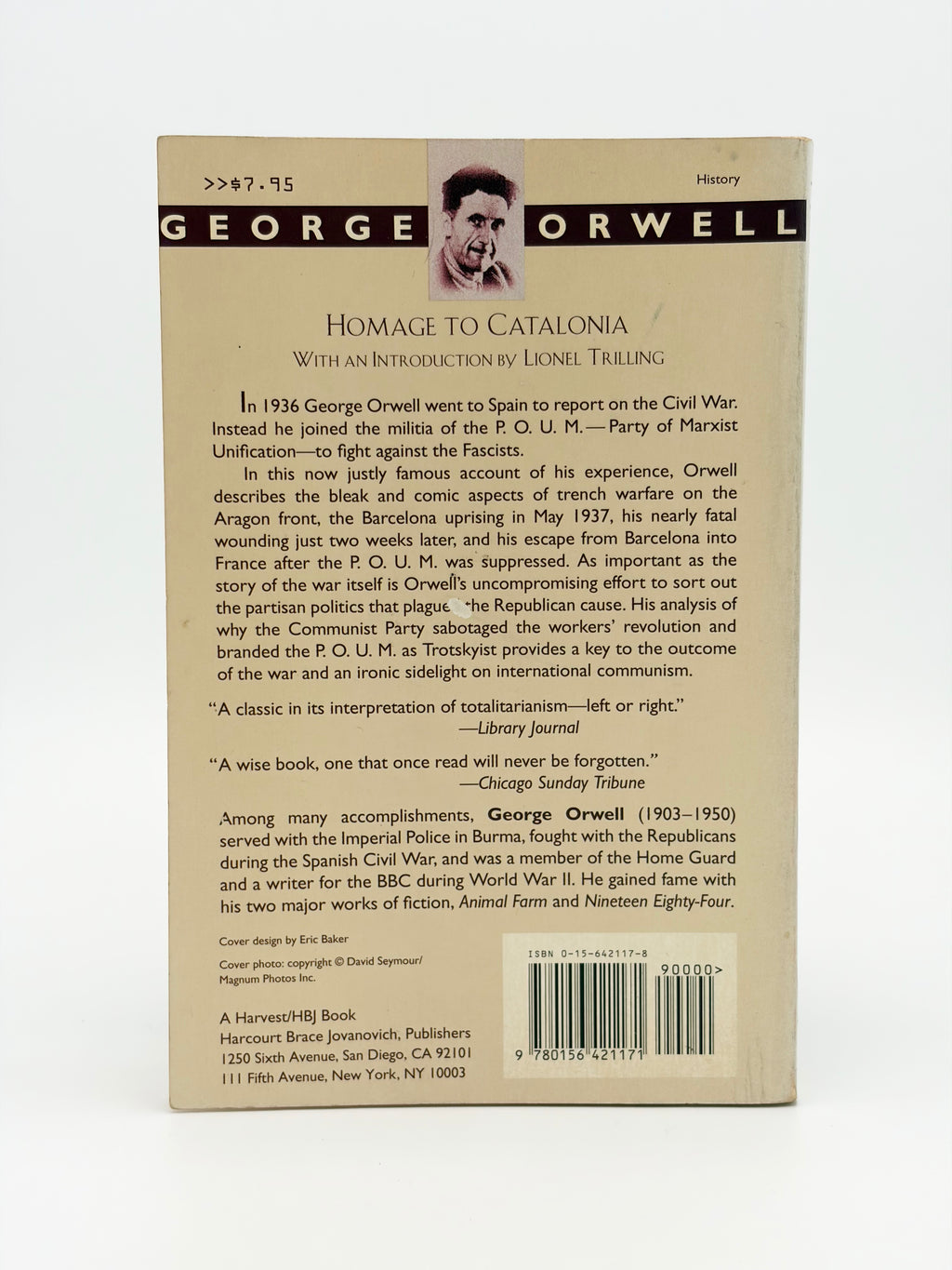 Homage to Catalonia by George Orwell