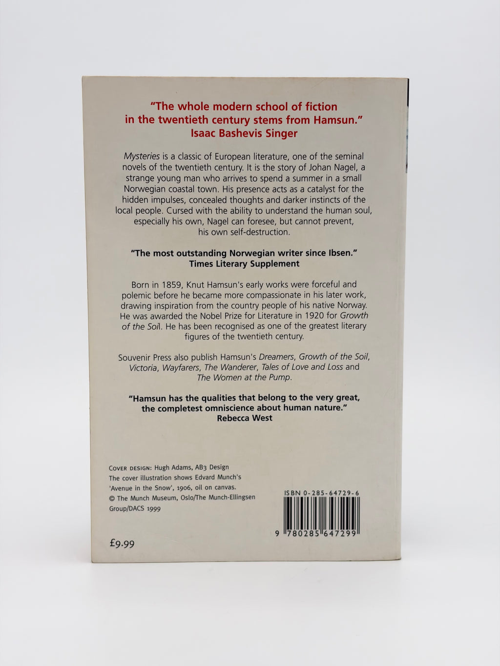 Mysteries by Knut Hamsun