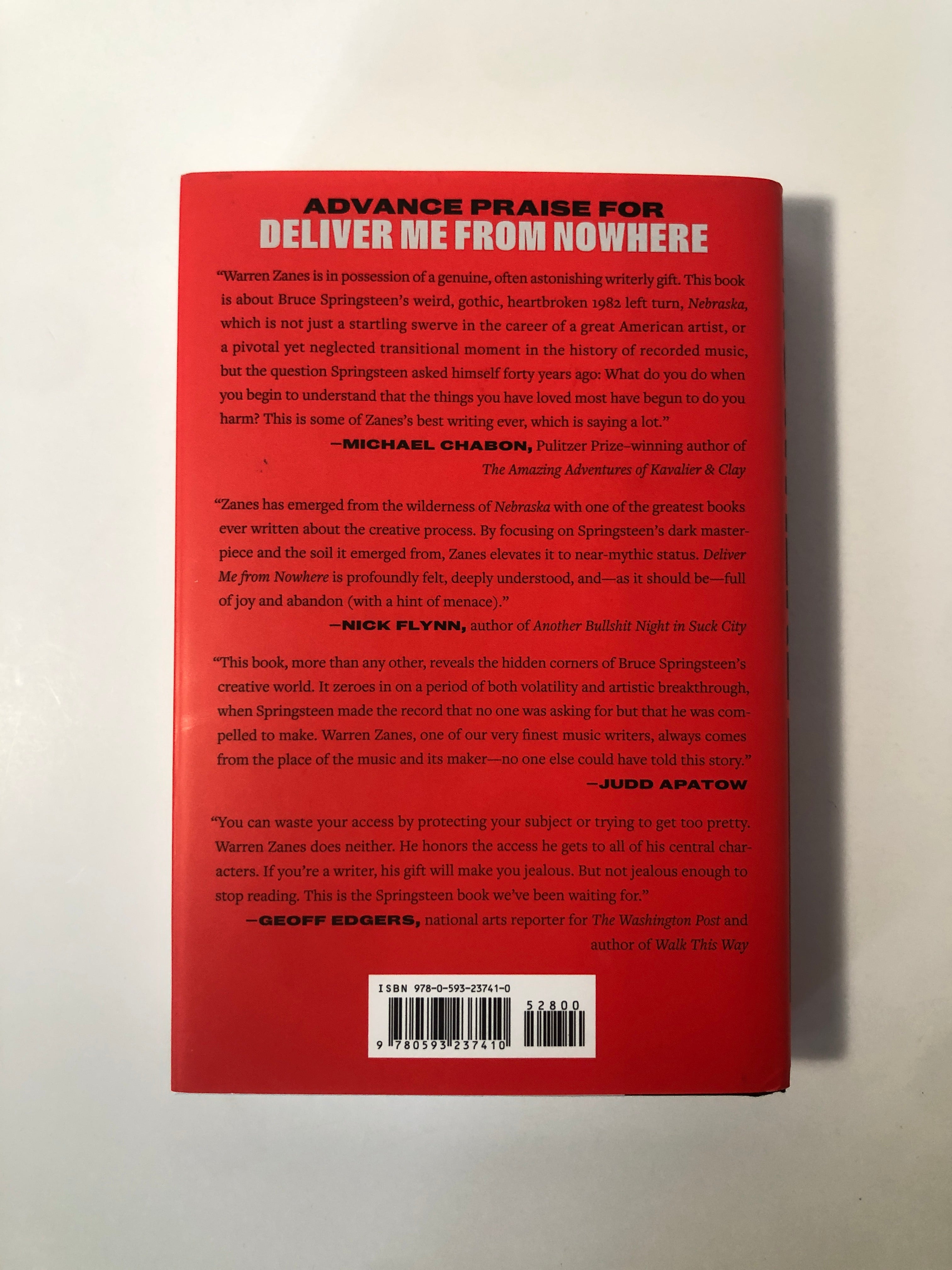 Deliver Me from Nowhere: The Making of Bruce Springsteen's Nebraska by Warren Zanes