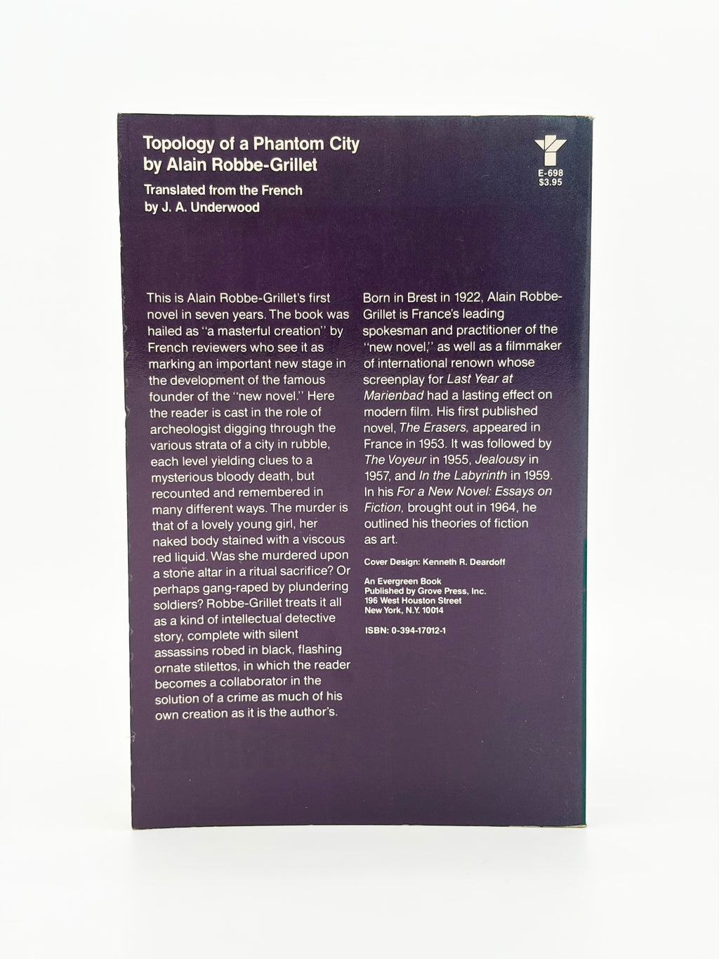 Topology of a Phantom City by Alain Robbe-Grillet