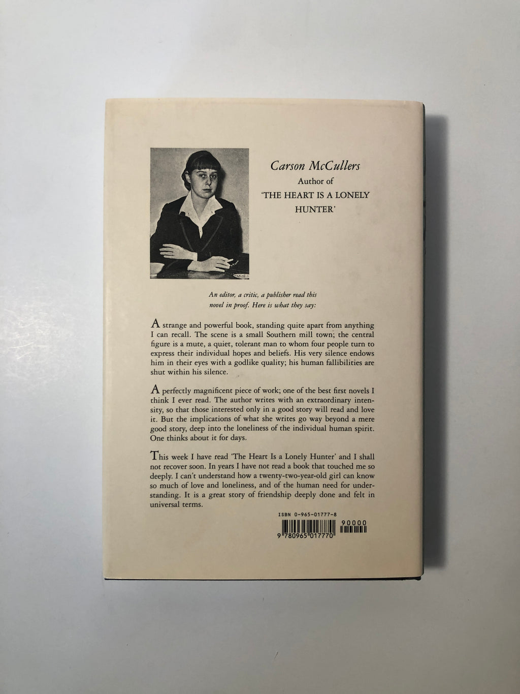 The Heart is a Lonely Hunter by Carson McCullers