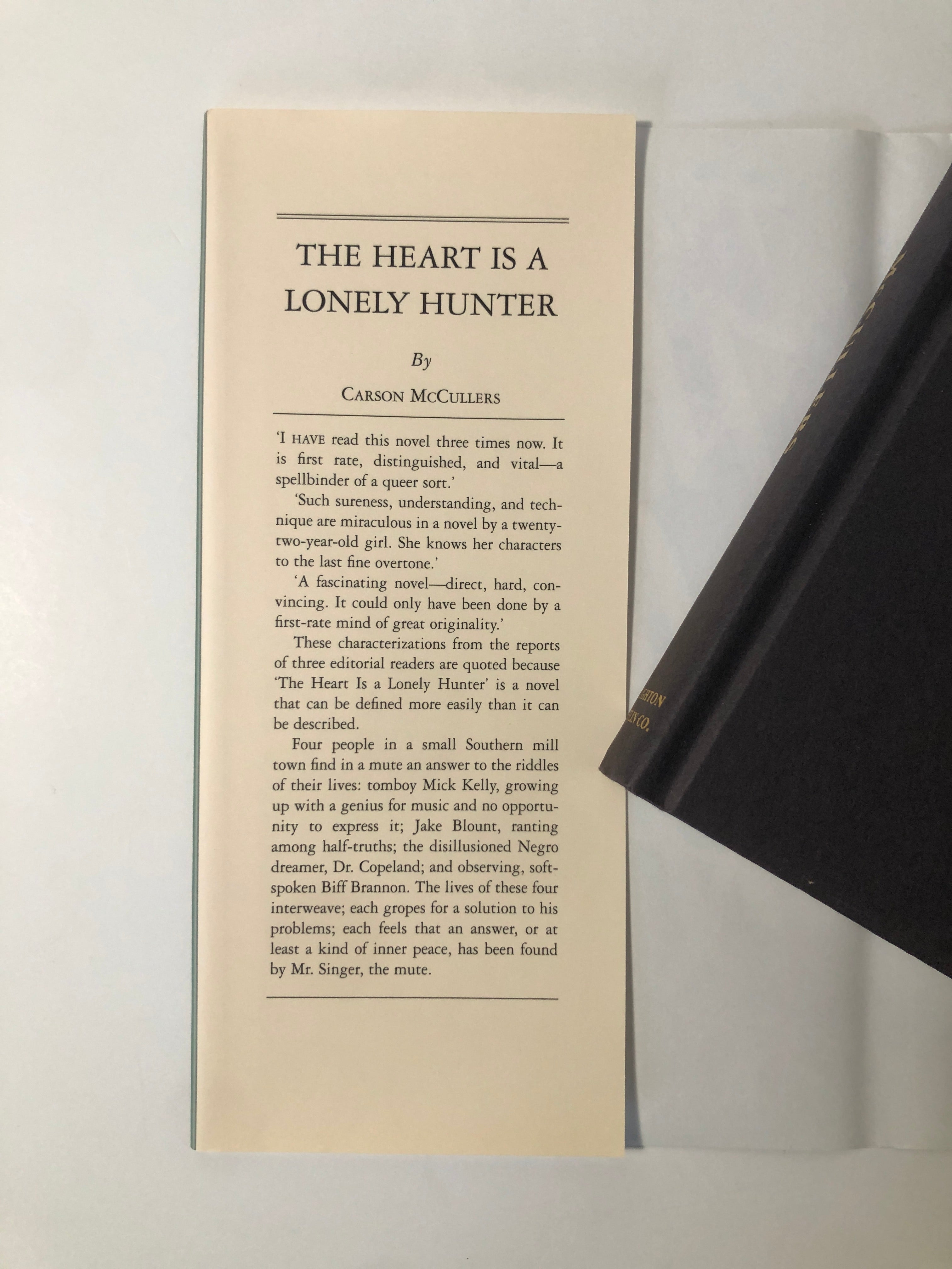 The Heart is a Lonely Hunter by Carson McCullers