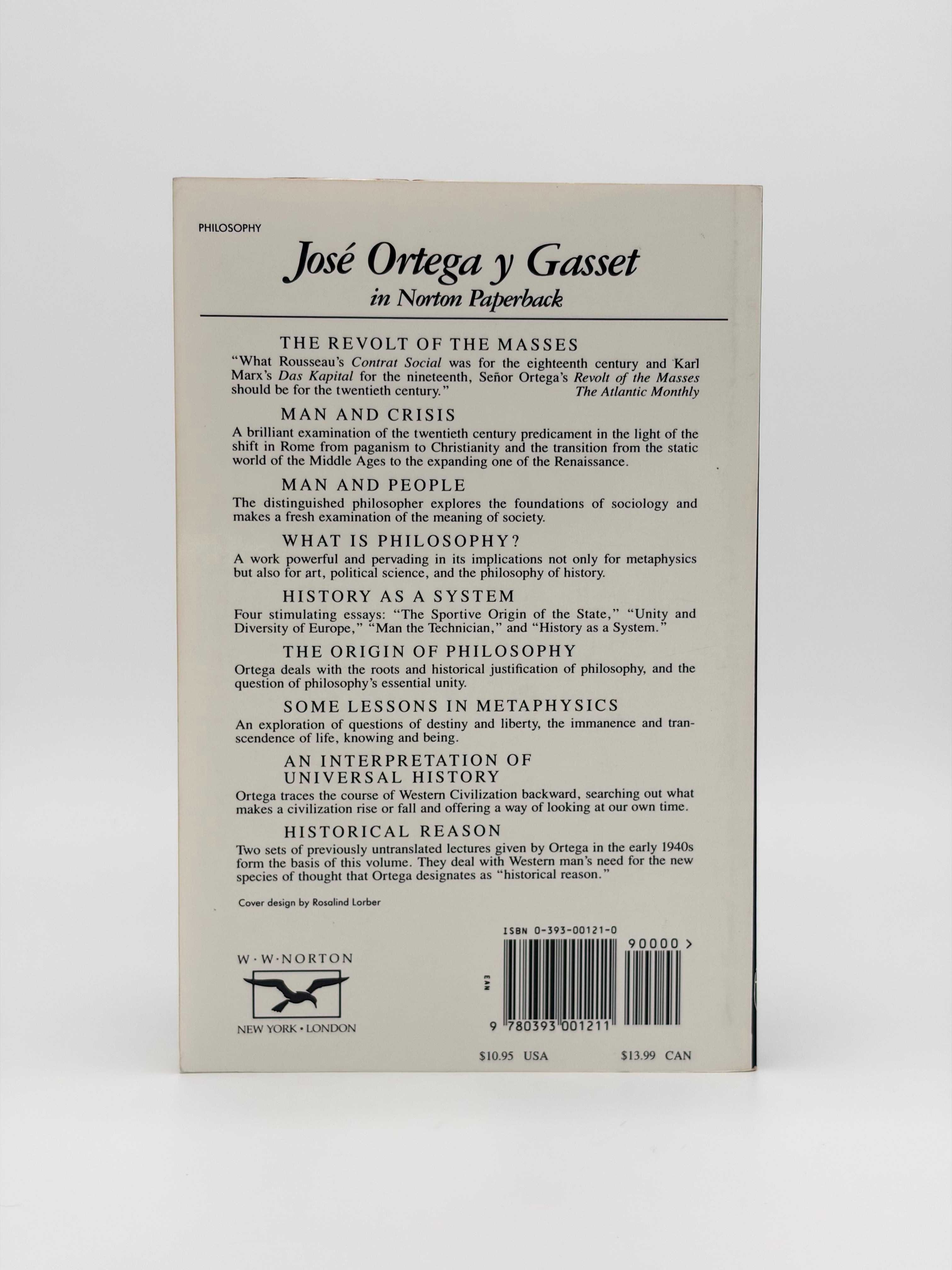 Man and Crisis by José Ortega y Gasset