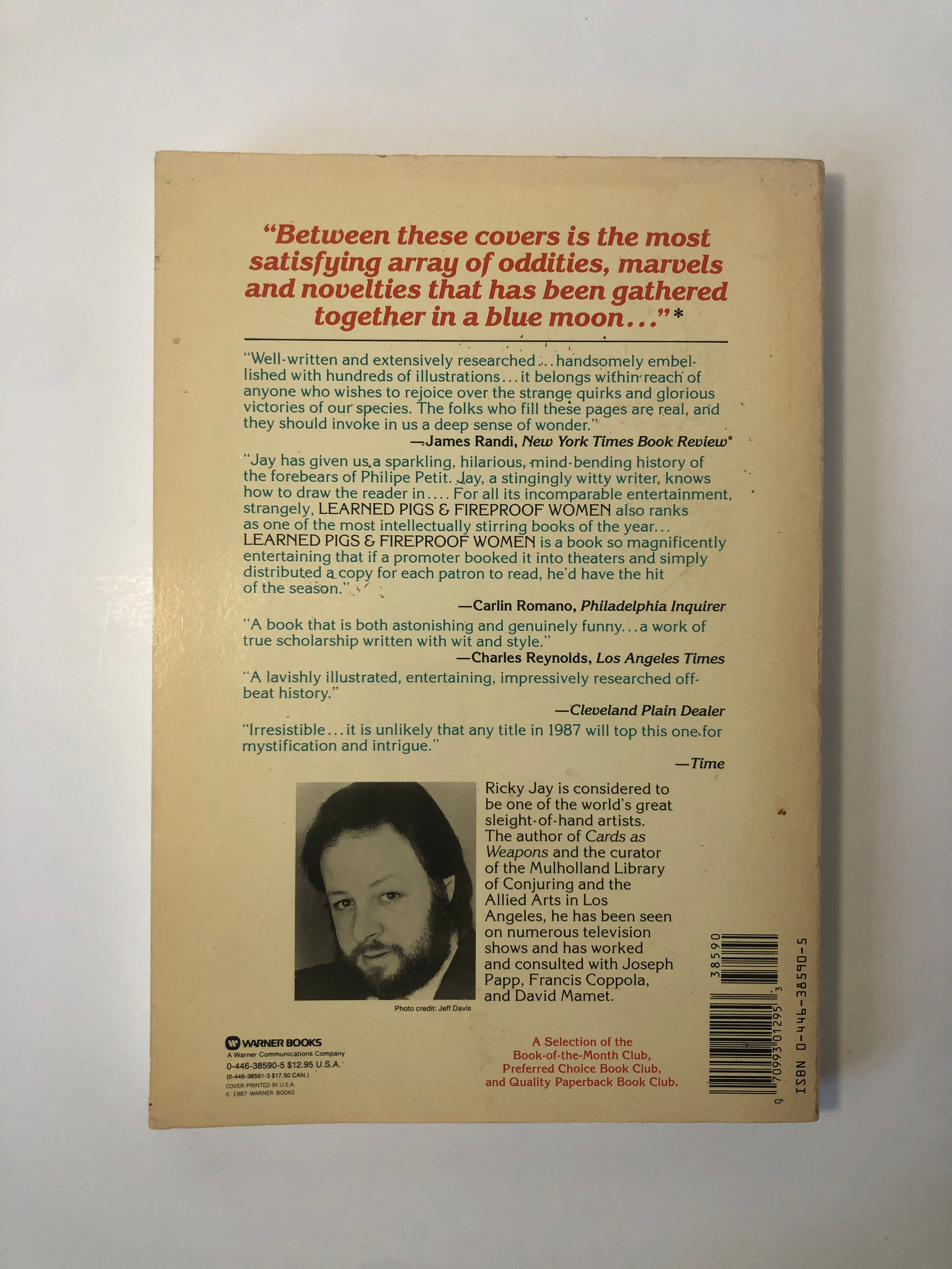 Learned Pigs & Fireproof Women by Ricky Jay