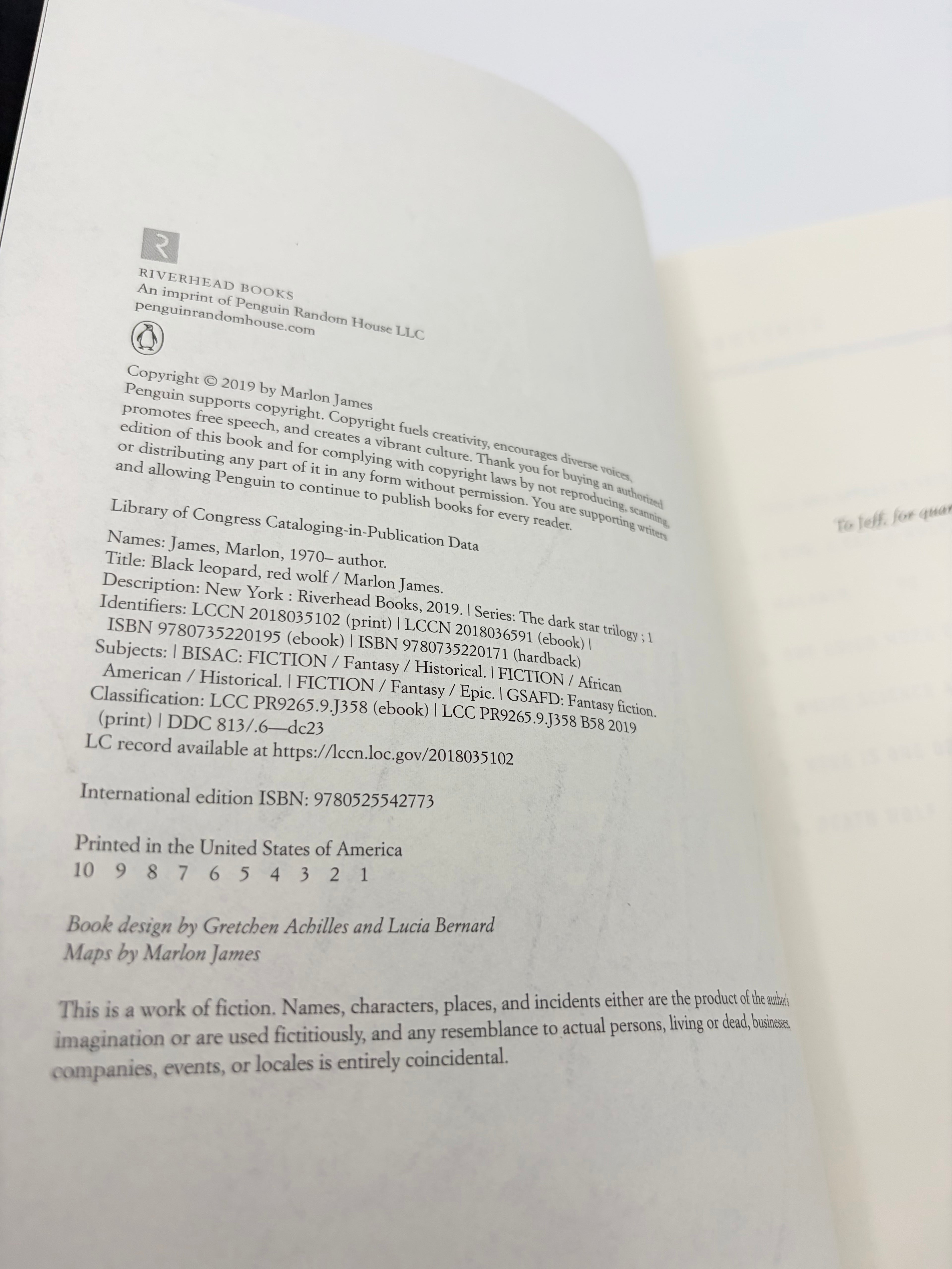 Black Leopard, Red Wolf by Marlon James
