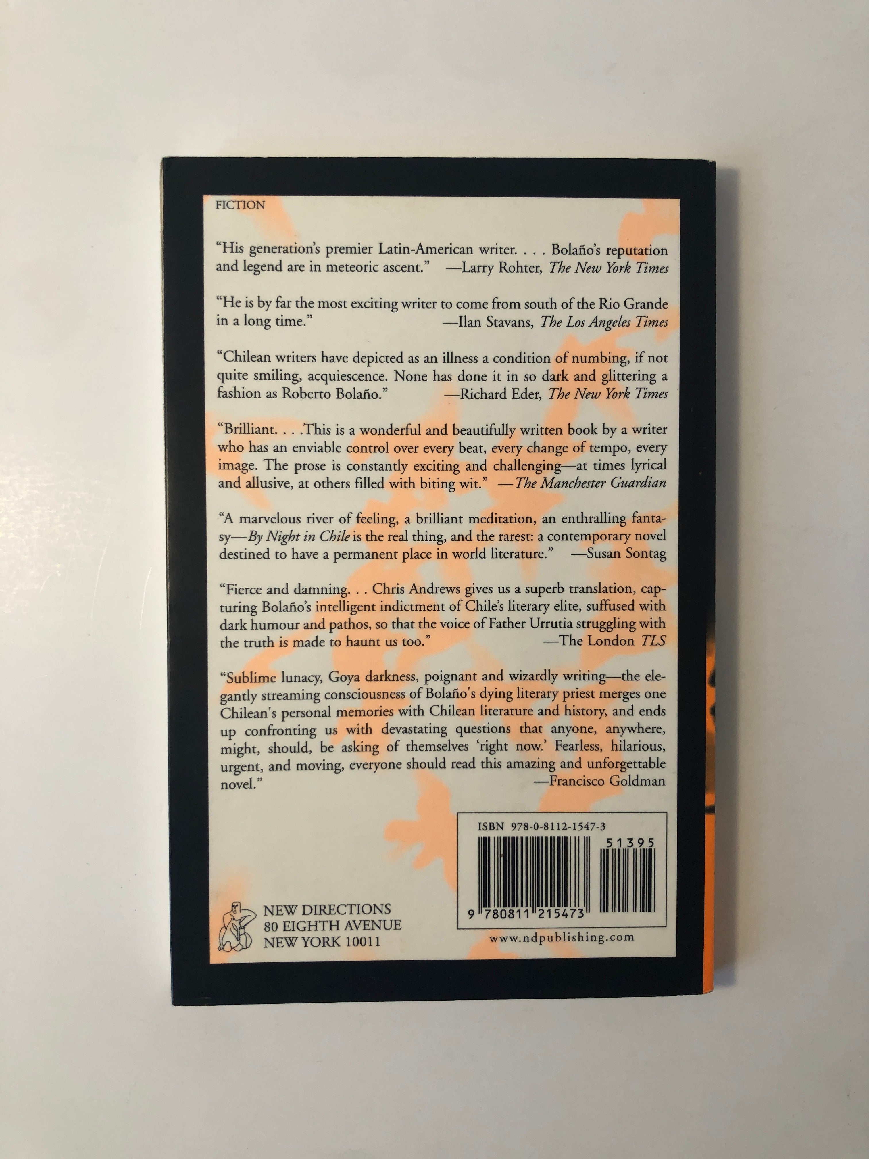 By Night in Chile by Roberto Bolaño