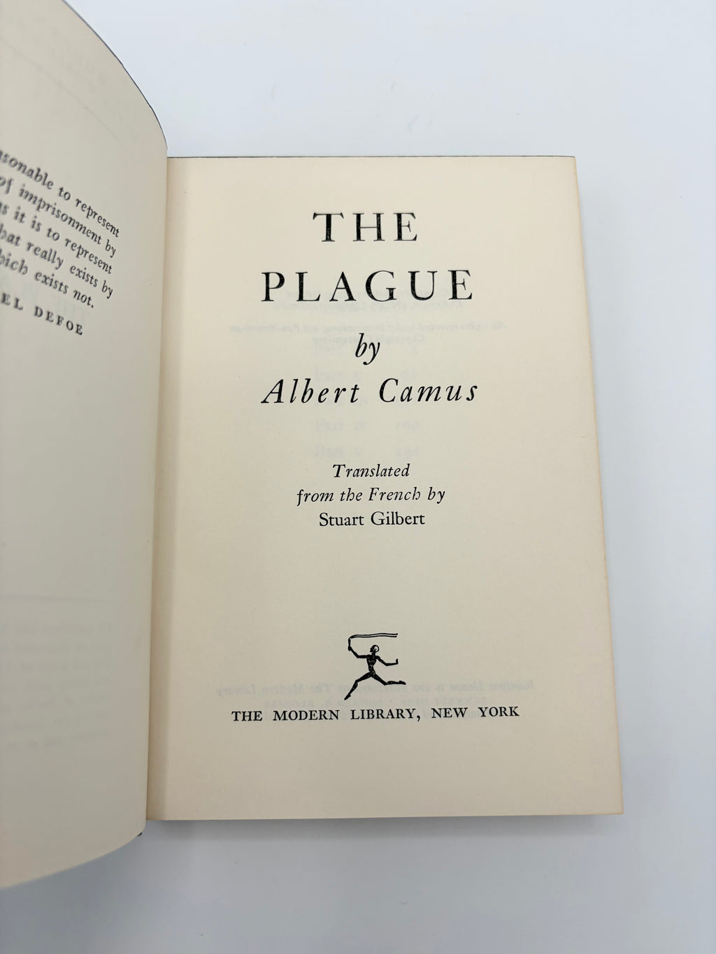 The Plague by Albert Camus - Modern Library