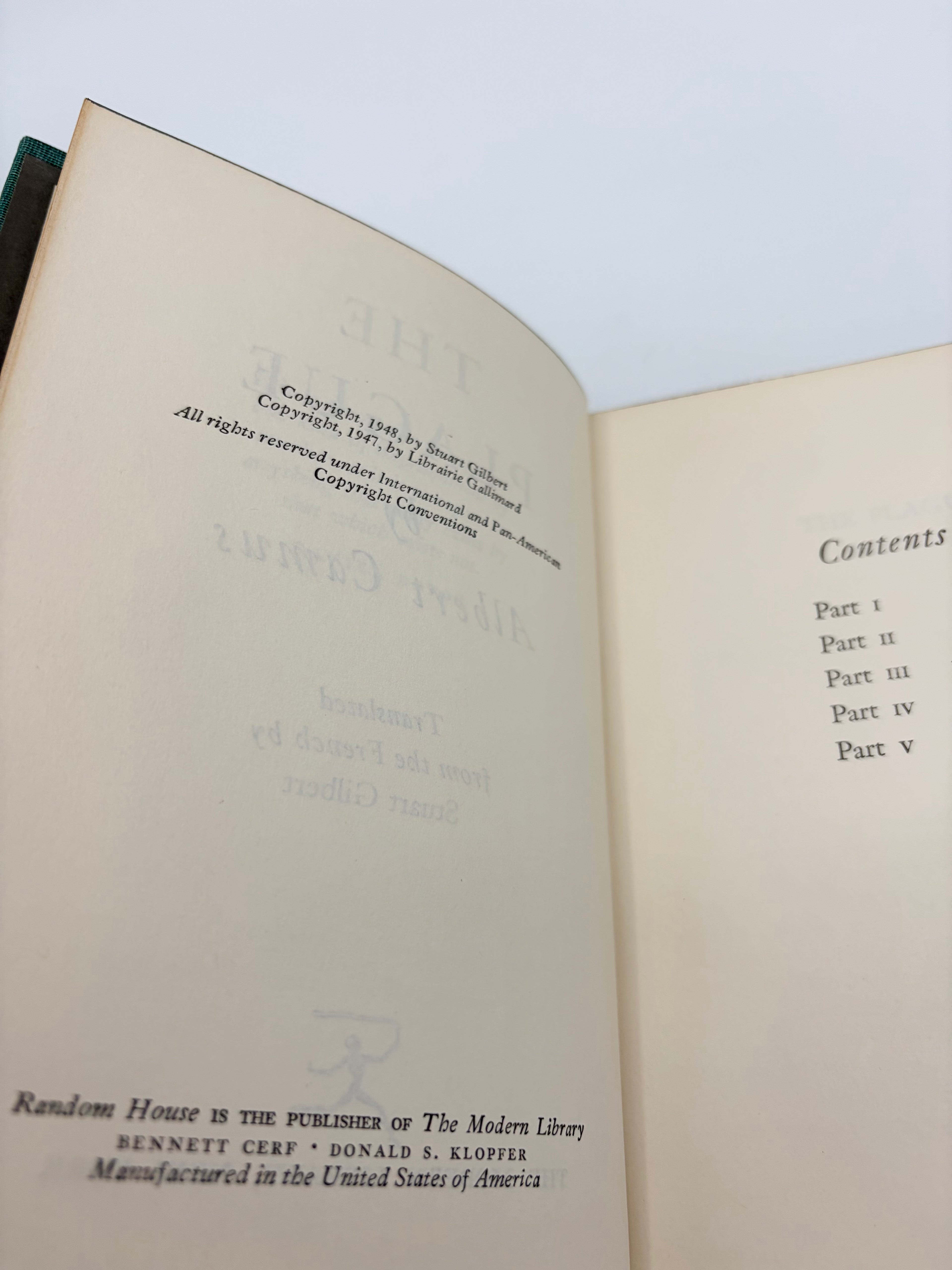 The Plague by Albert Camus - Modern Library