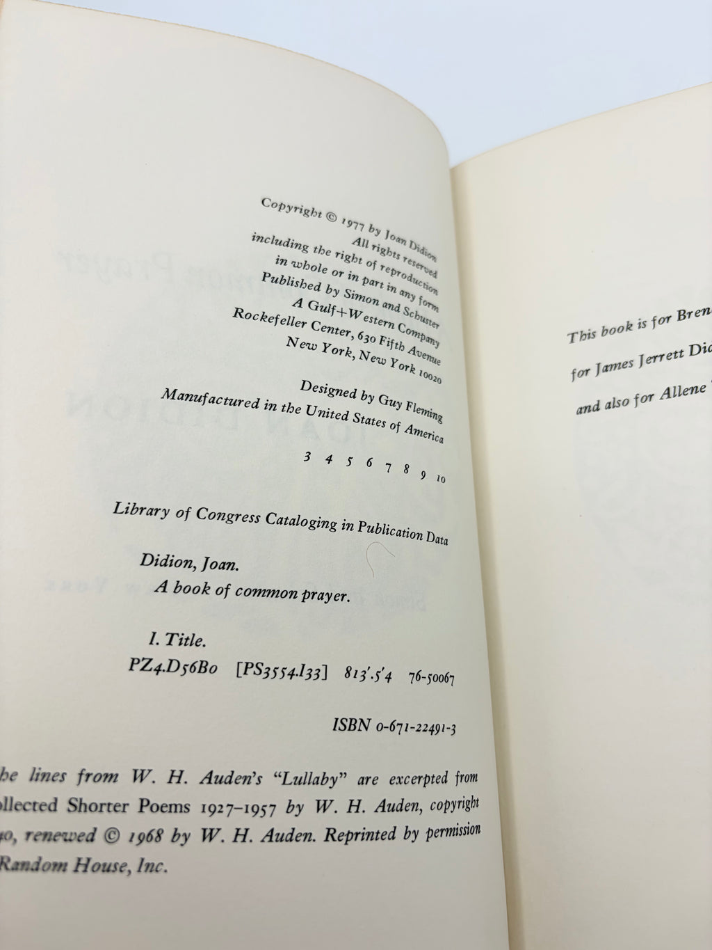 A Book of Common Prayer by Joan Didion