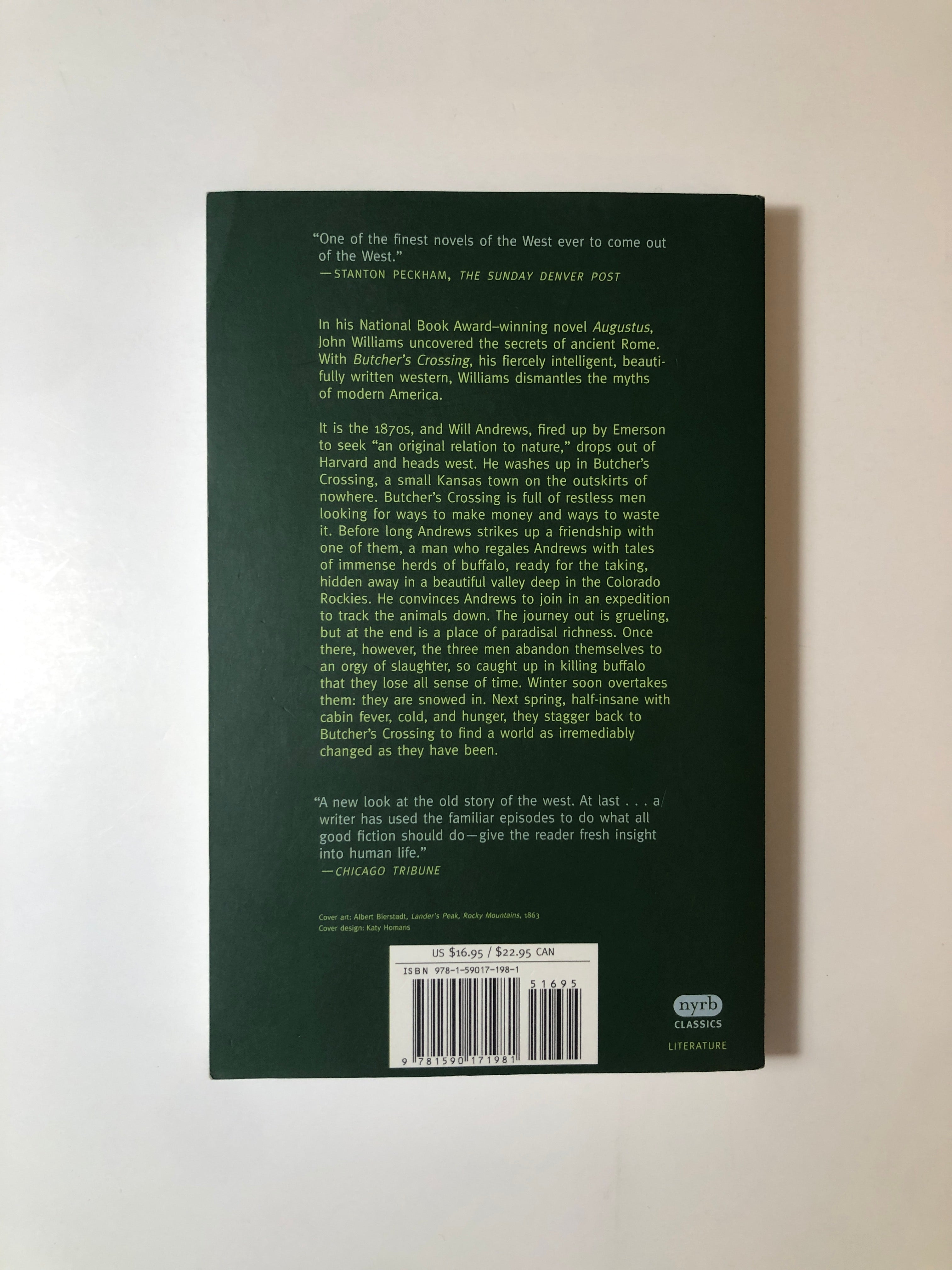 Butcher's Crossing by John Williams - NYRB Classics
