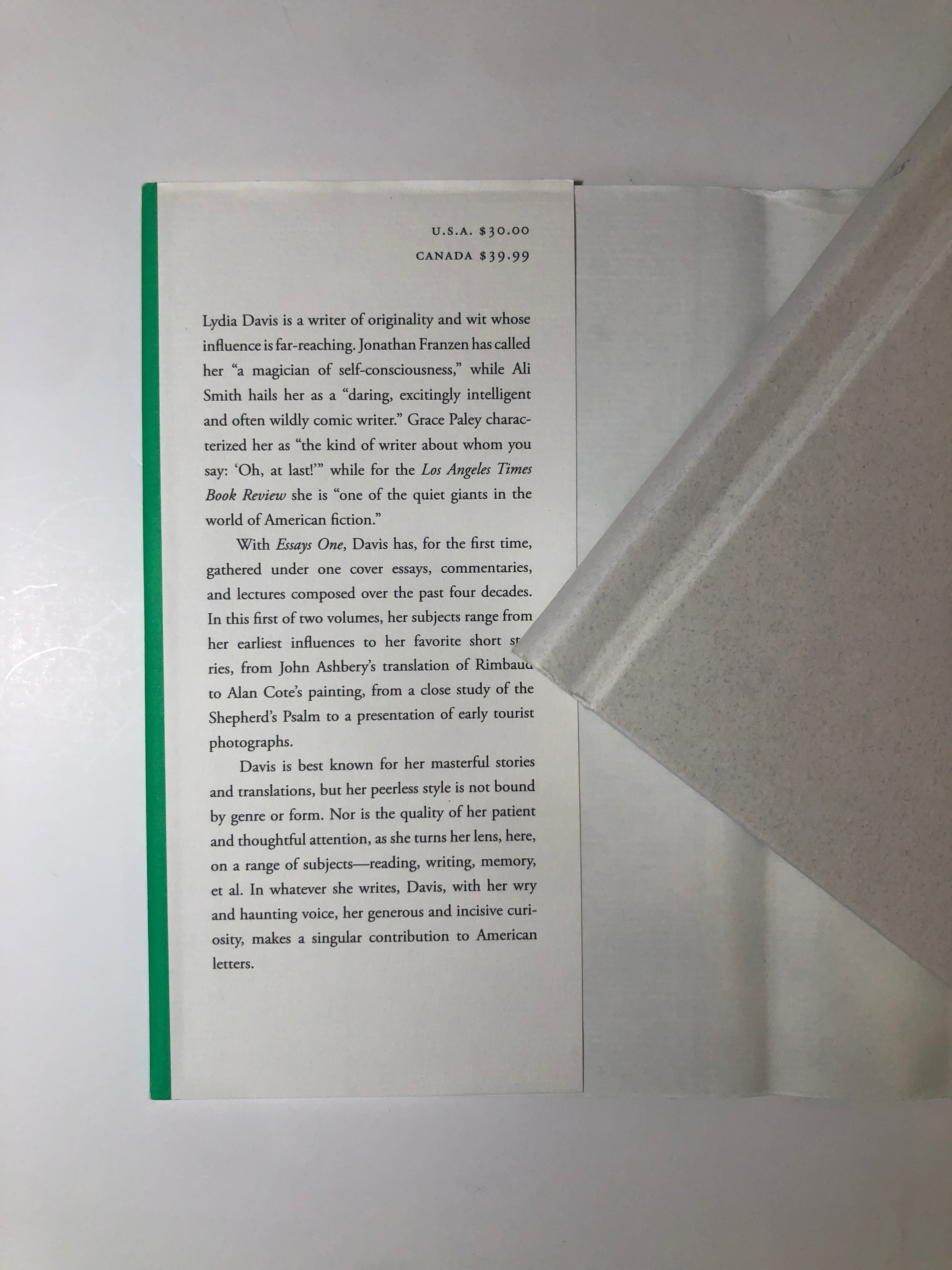 Essays - One by Lydia Davis