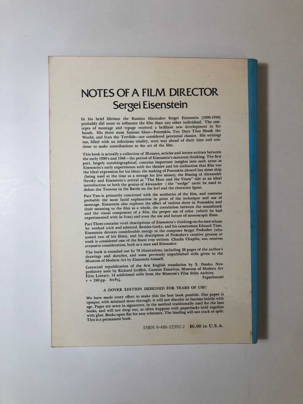 Notes of a Film Director by Sergei Eisenstein