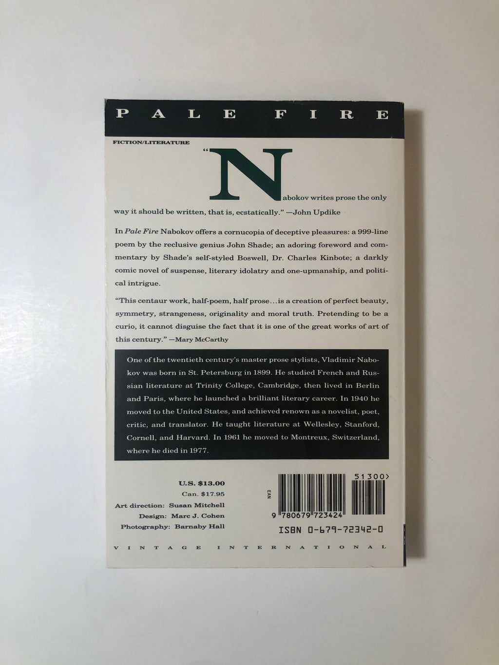 Pale Fire by Vladimir Nabokov