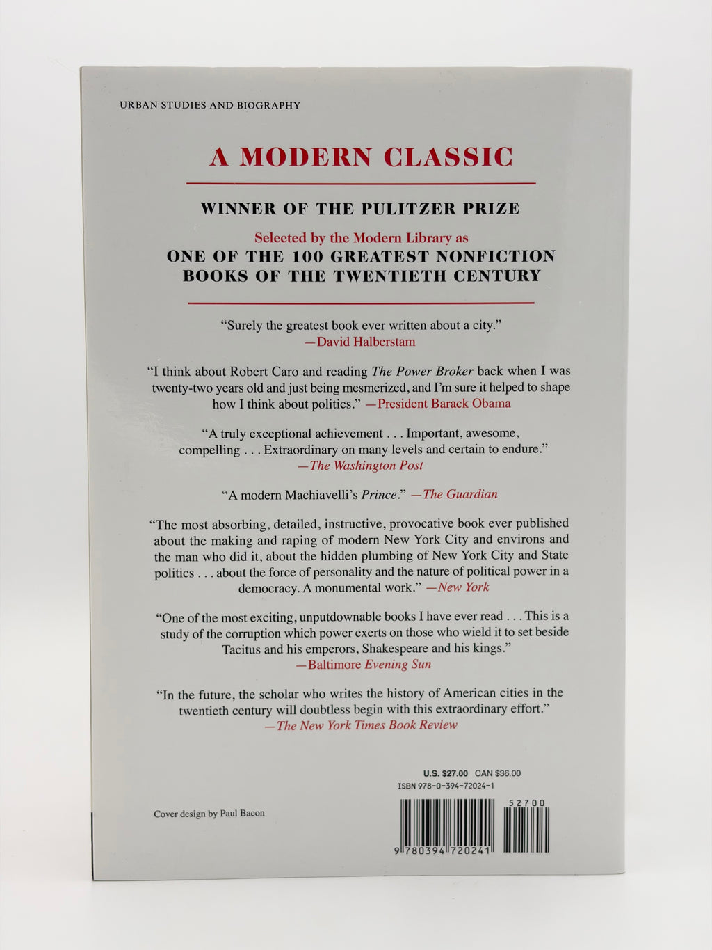 The Power Broker - Robert Moses and the Fall of New York by Robert A. Caro